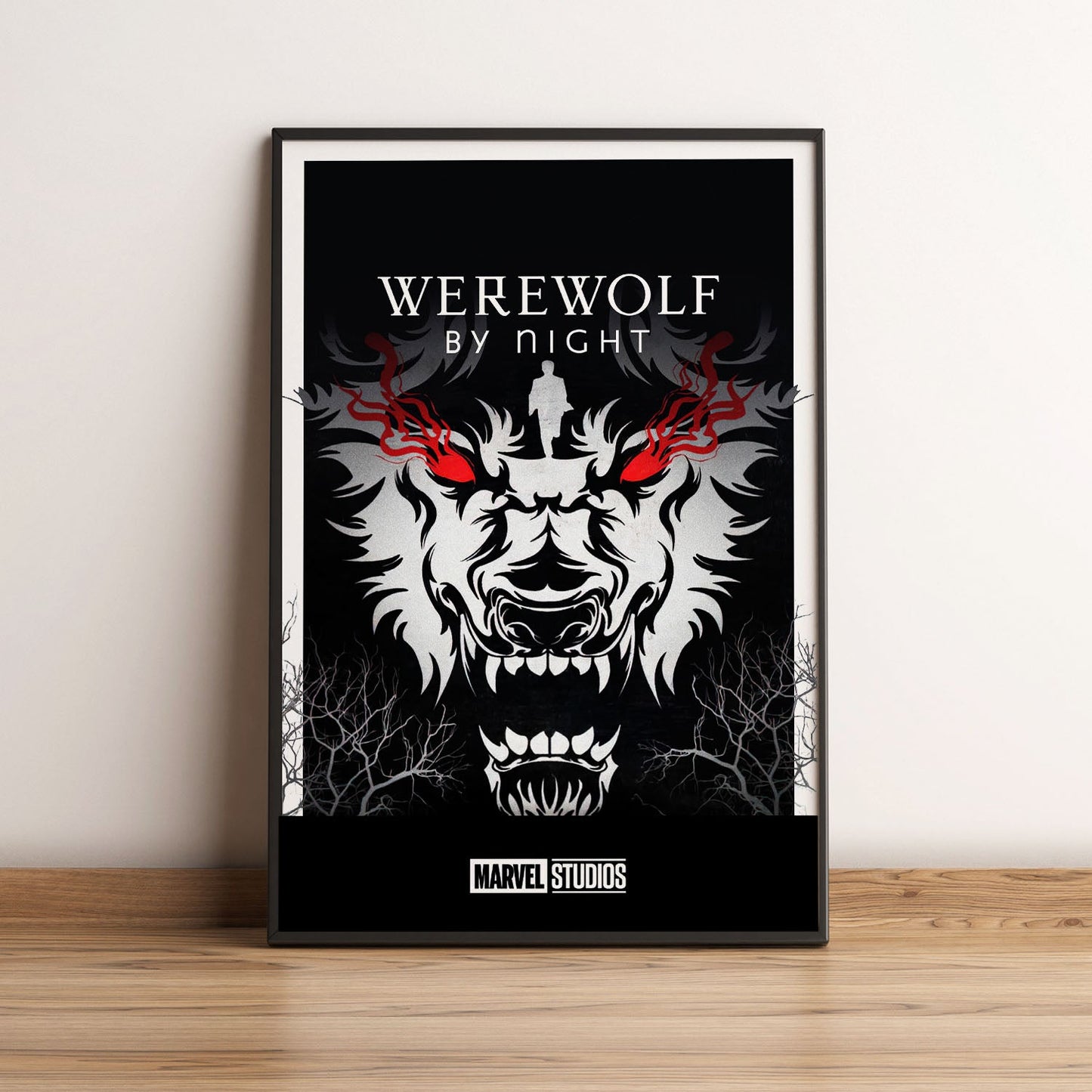 Flex Designs Poster Werewolf by Night Minimalist 5 x 7" Home Goods - TV Show 2022 TV Show Poster