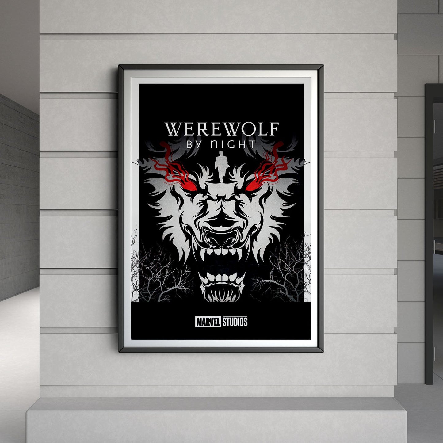 Flex Designs Poster Werewolf by Night Minimalist 8 x 10" Home Goods - TV Show 2022 TV Show Poster