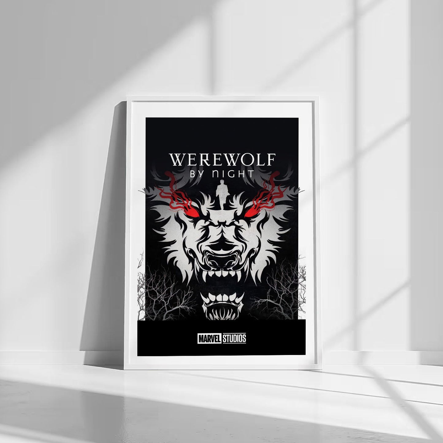 Flex Designs Poster Werewolf by Night Minimalist 8 x 10" Home Goods - TV Show 2022 TV Show Poster