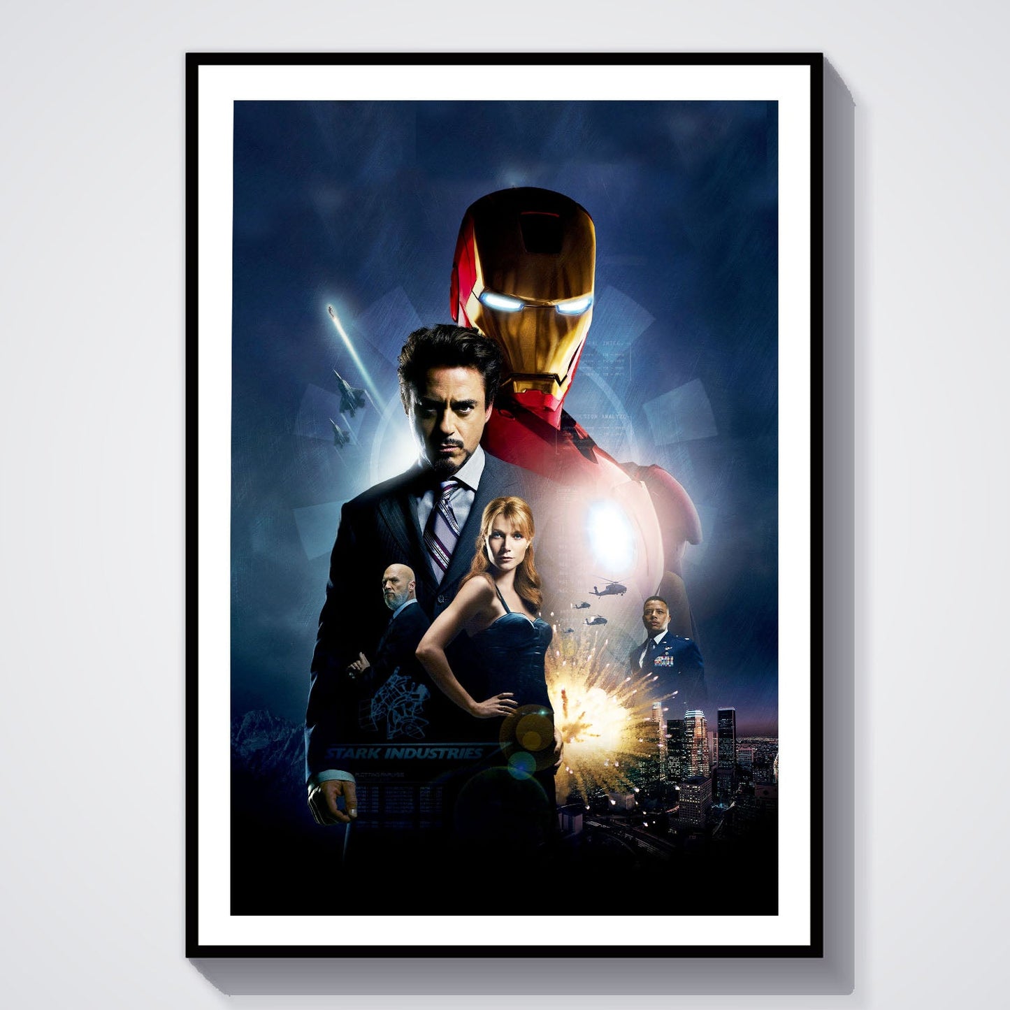 Flex Designs Poster Iron Man Textless 8 x 10" Home Goods - Movie 2008 Movie Poster