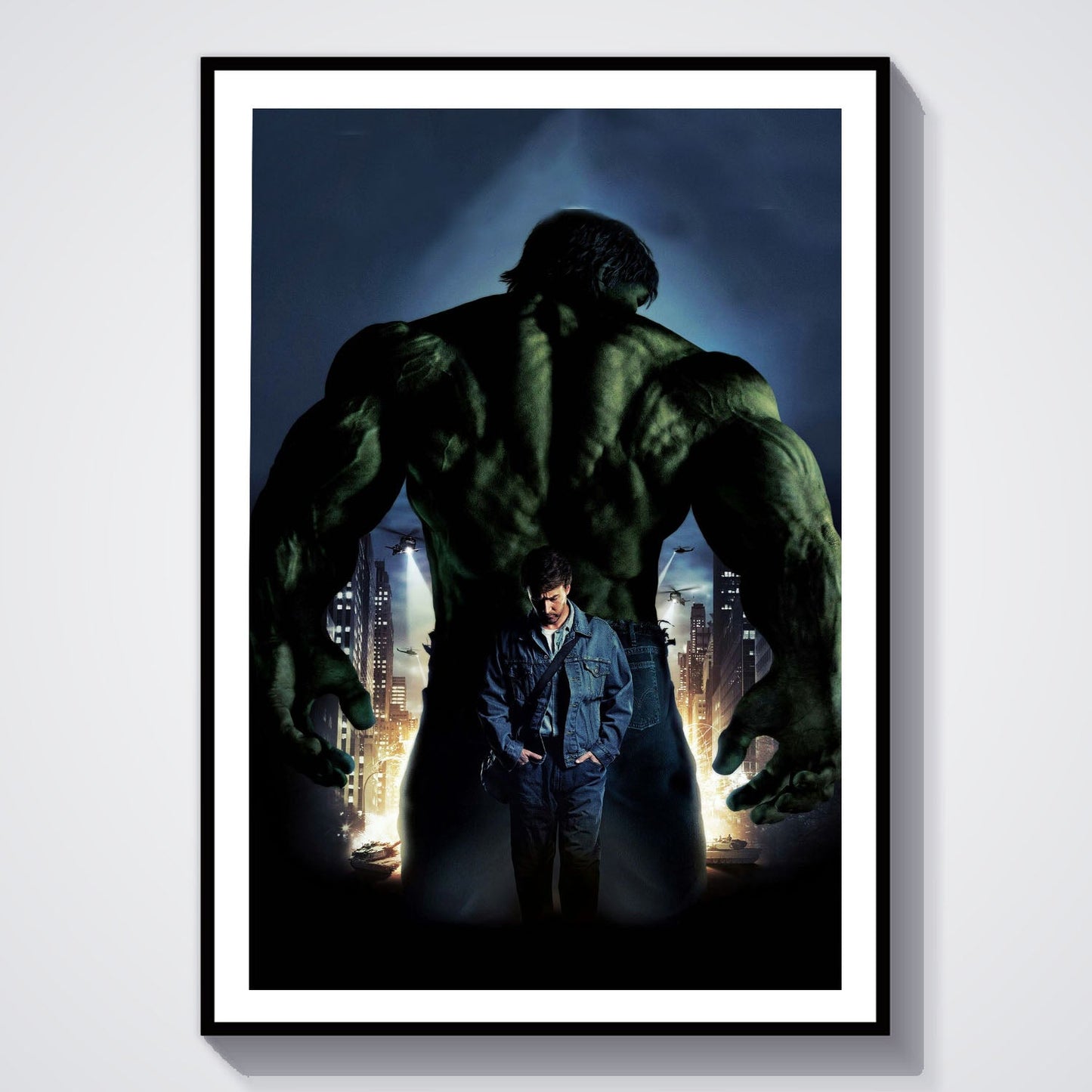 Flex Designs Poster The Incredible Hulk Textless 8 x 10" Home Goods - Movie 2008 Movie Poster