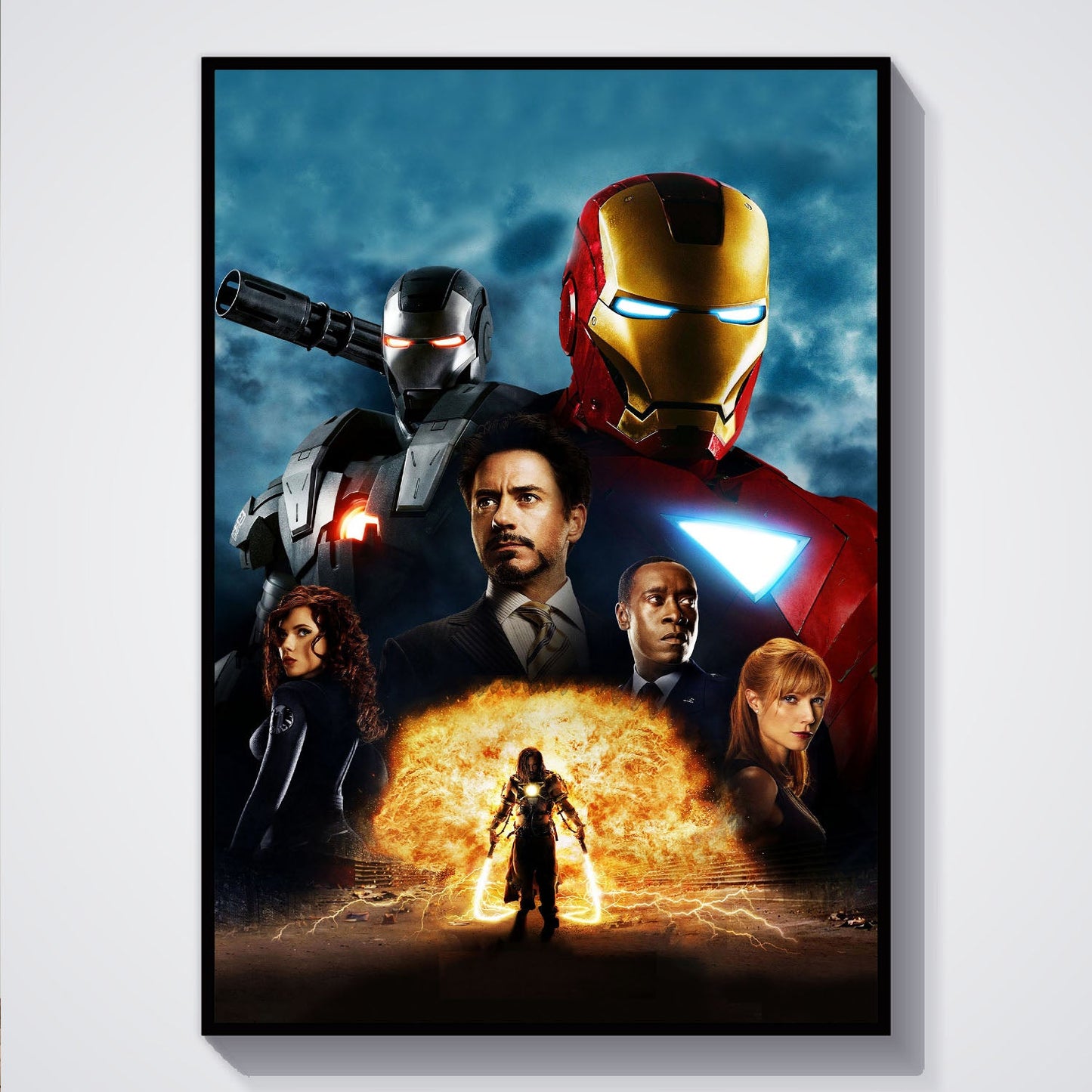 Flex Designs Poster Iron Man 2 Textless 5 x 7" Home Goods - Movie 2010 Movie Poster
