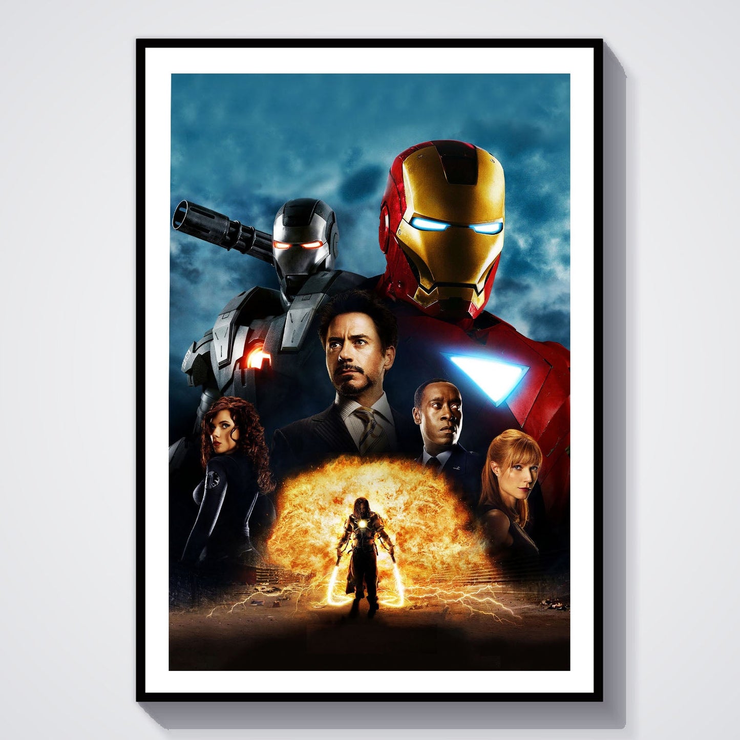 Flex Designs Poster Iron Man 2 Textless 8 x 10" Home Goods - Movie 2010 Movie Poster