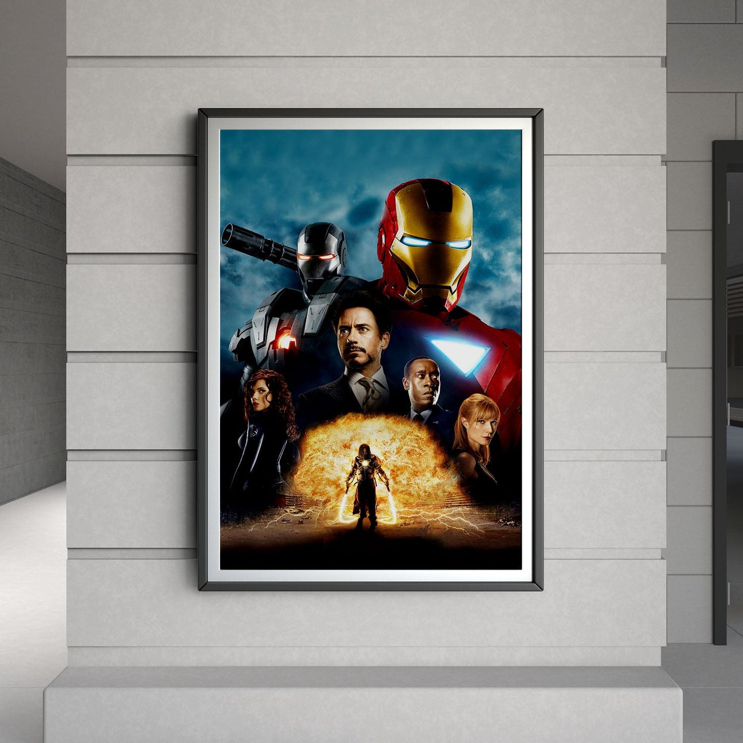 Flex Designs Poster Iron Man 2 Textless 8 x 10" Home Goods - Movie 2010 Movie Poster