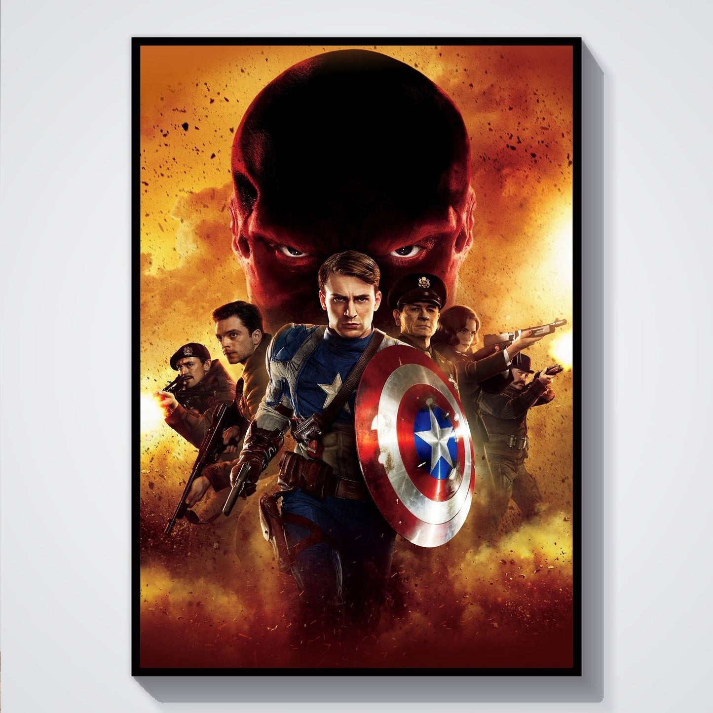 Flex Designs Poster Captain America The First Avenger Textless 5 x 7" Home Goods - Movie 2011 Movie Poster