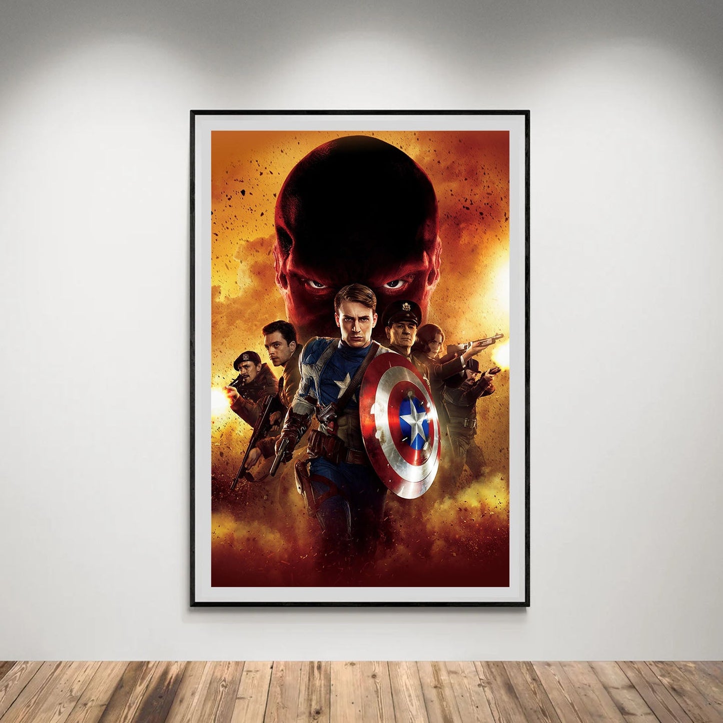 Flex Designs Poster Captain America The First Avenger Textless 5 x 7" Home Goods - Movie 2011 Movie Poster