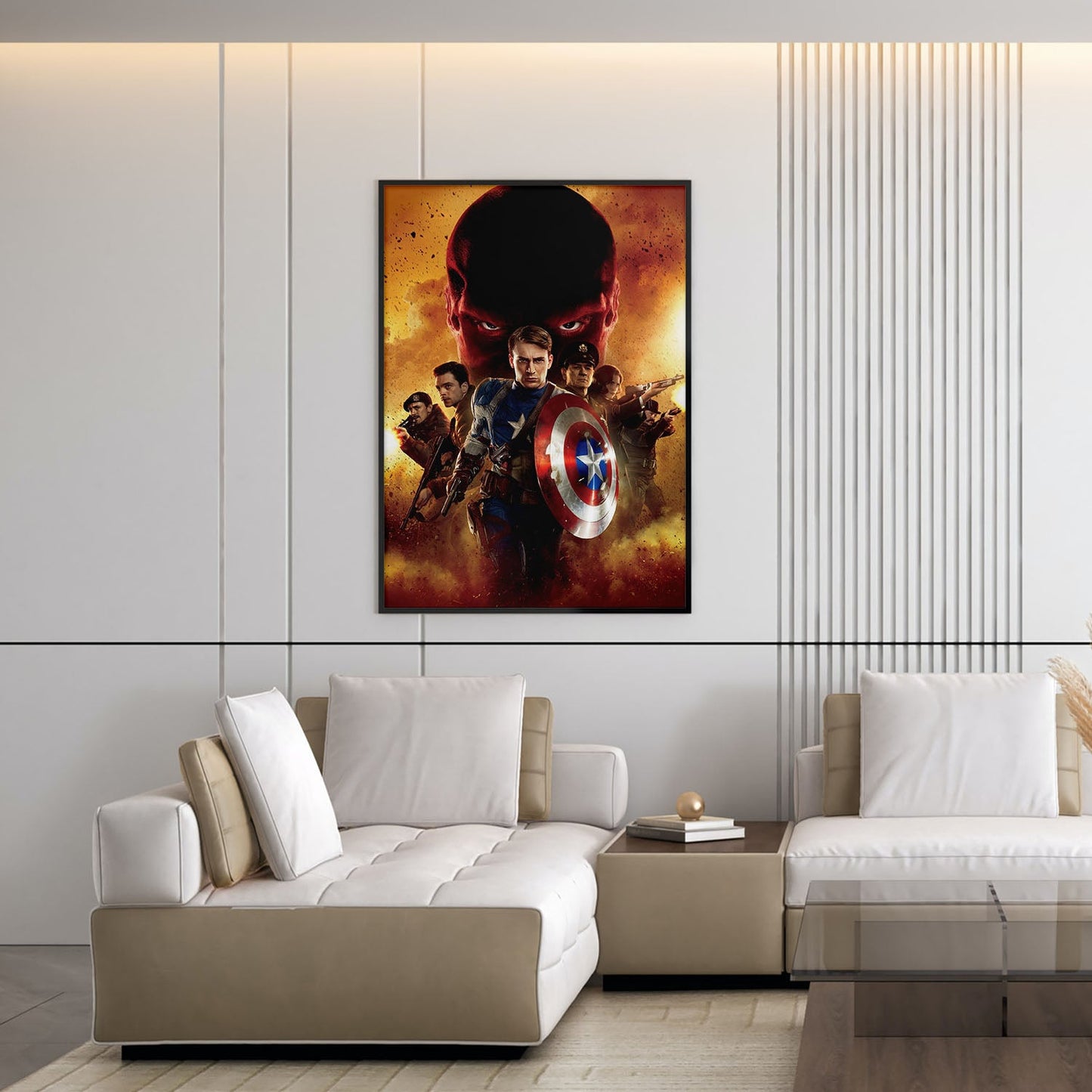 Flex Designs Poster Captain America The First Avenger Textless 5 x 7" Home Goods - Movie 2011 Movie Poster