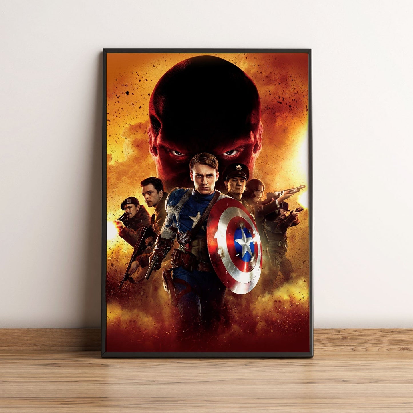 Flex Designs Poster Captain America The First Avenger Textless 5 x 7" Home Goods - Movie 2011 Movie Poster