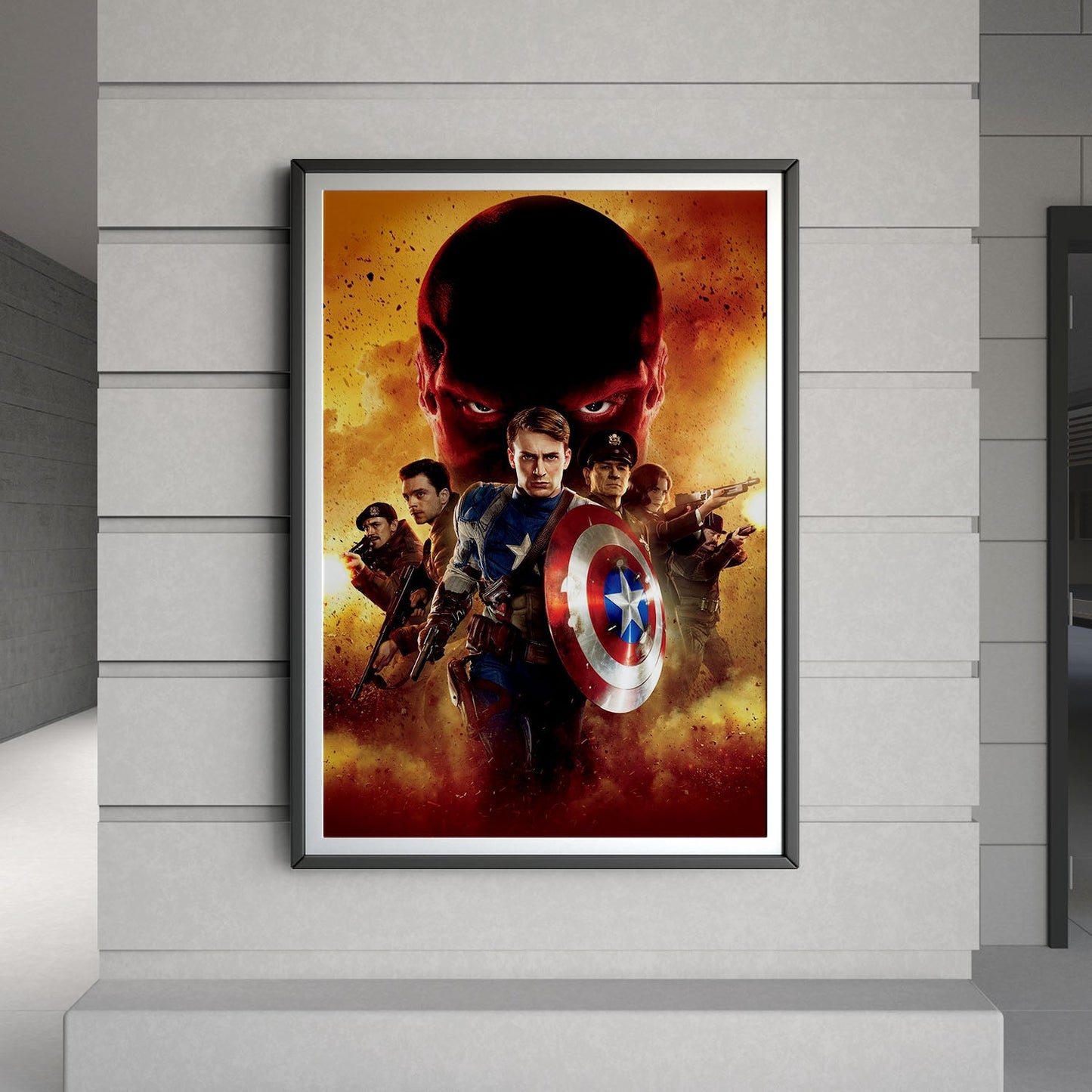 Flex Designs Poster Captain America The First Avenger Textless 8 x 10" Home Goods - Movie 2011 Movie Poster