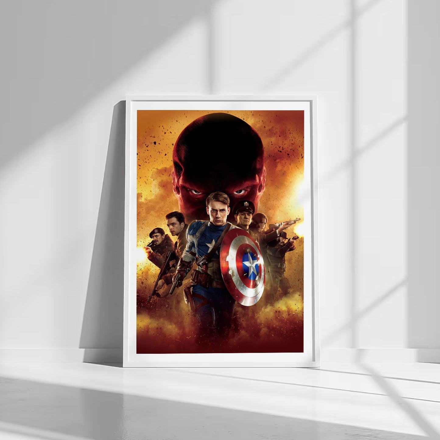 Flex Designs Poster Captain America The First Avenger Textless 8 x 10" Home Goods - Movie 2011 Movie Poster
