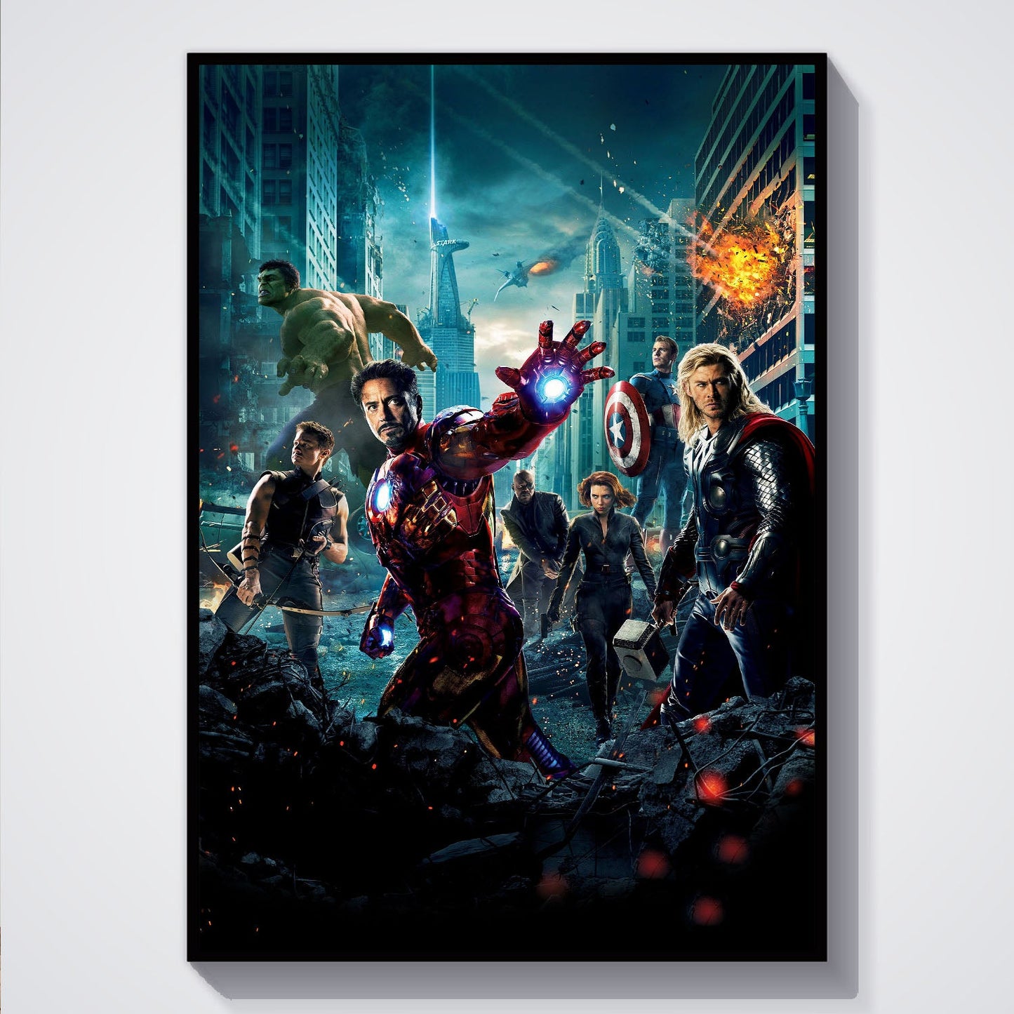 Flex Designs Poster The Avengers Textless 5 x 7" Home Goods - Movie 2012 Movie Poster