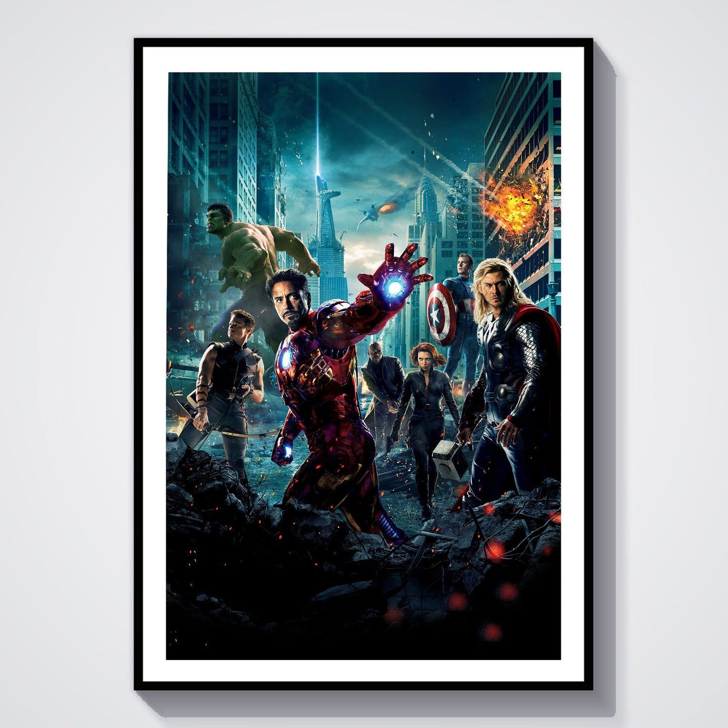 Flex Designs Poster The Avengers Textless 8 x 10" Home Goods - Movie 2012 Movie Poster