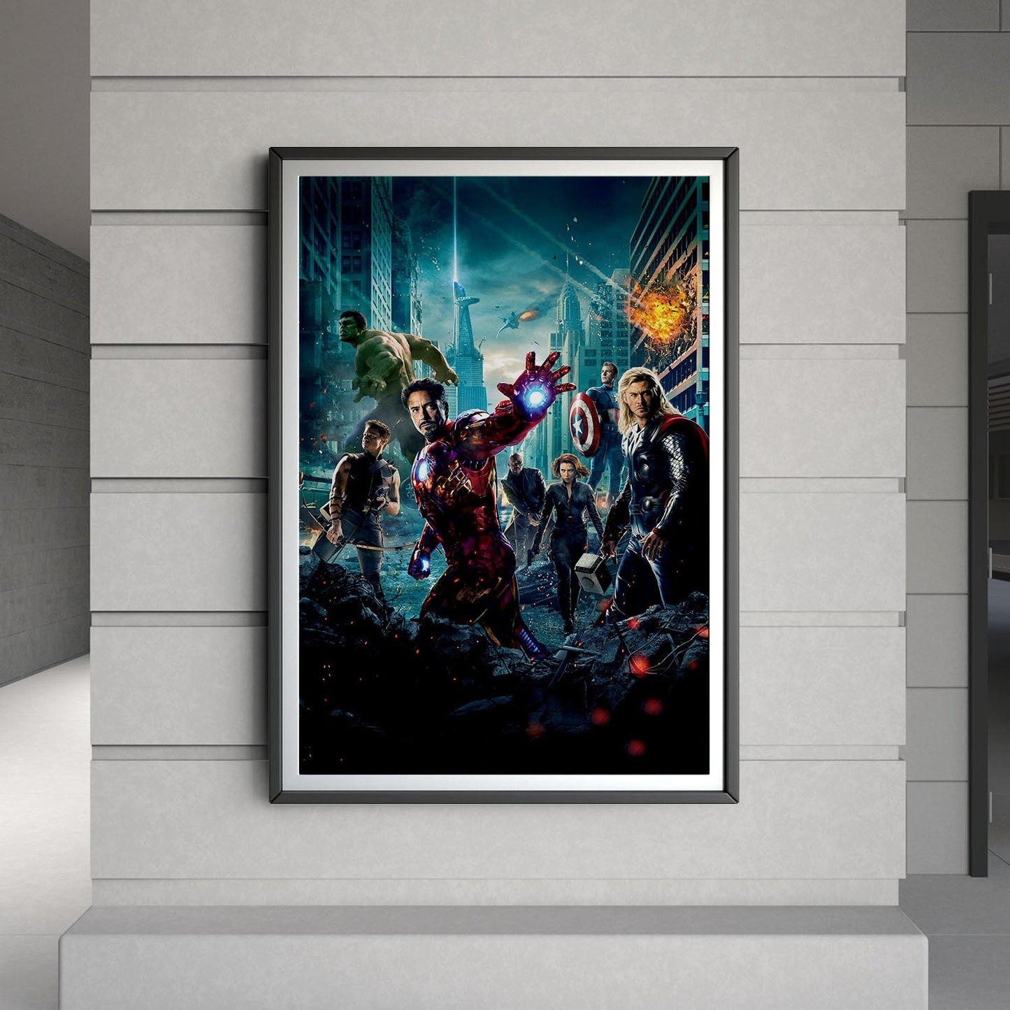 Flex Designs Poster The Avengers Textless 8 x 10" Home Goods - Movie 2012 Movie Poster