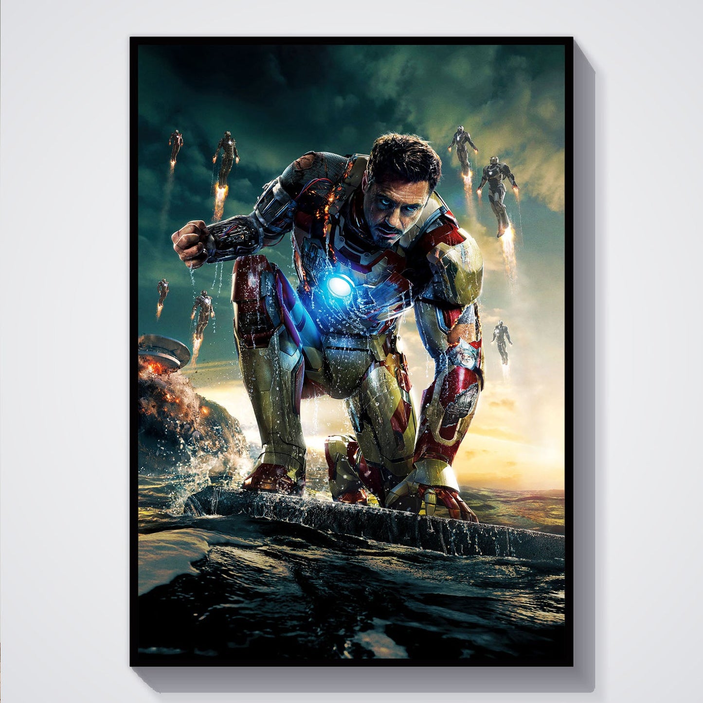 Flex Designs Poster Iron Man 3 Textless 5 x 7" Home Goods - Movie 2013 Movie Poster