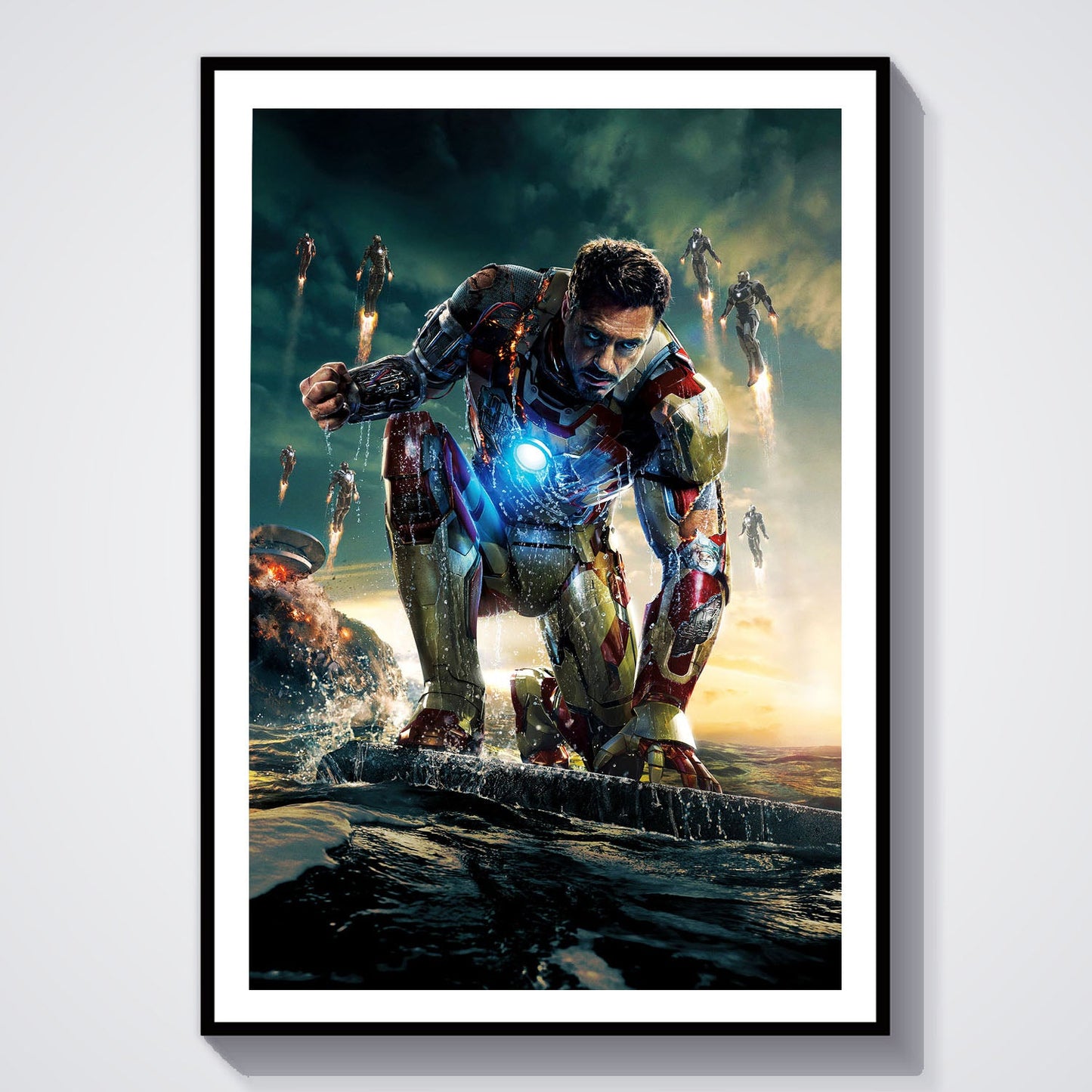 Flex Designs Poster Iron Man 3 Textless 8 x 10" Home Goods - Movie 2013 Movie Poster