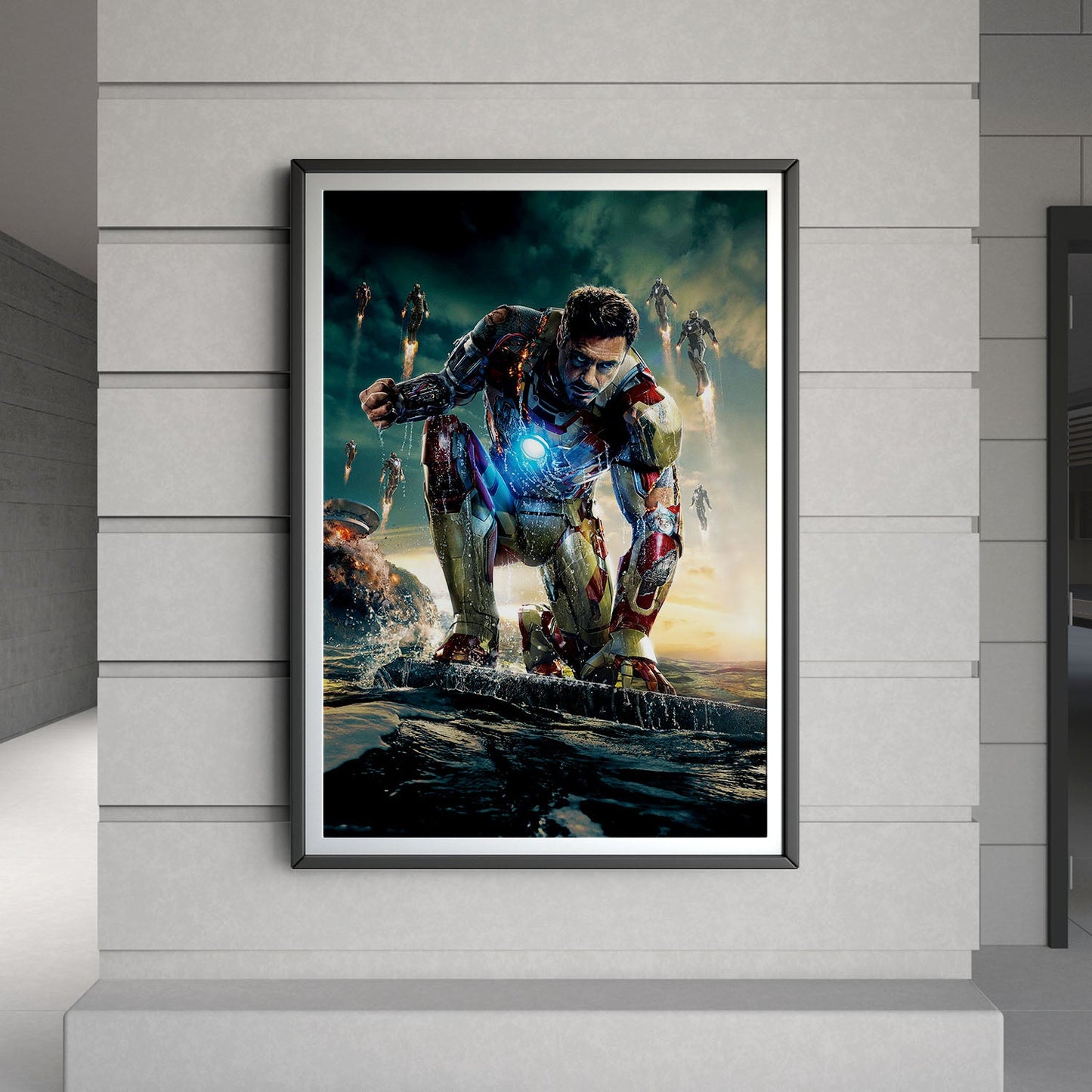 Flex Designs Poster Iron Man 3 Textless 8 x 10" Home Goods - Movie 2013 Movie Poster