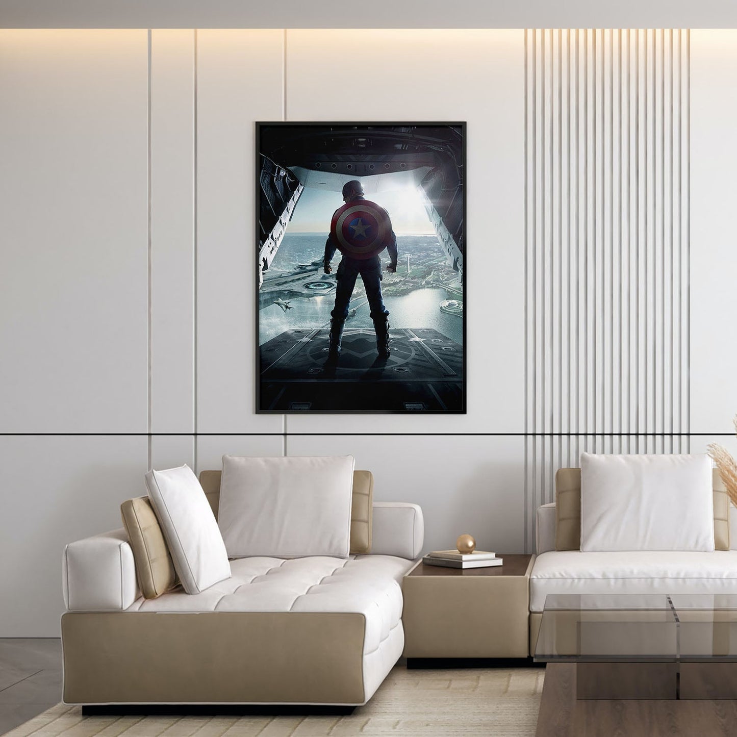 Flex Designs Poster Captain America The Winter Soldier Textless 5 x 7" Home Goods - Movie 2014 Movie Poster