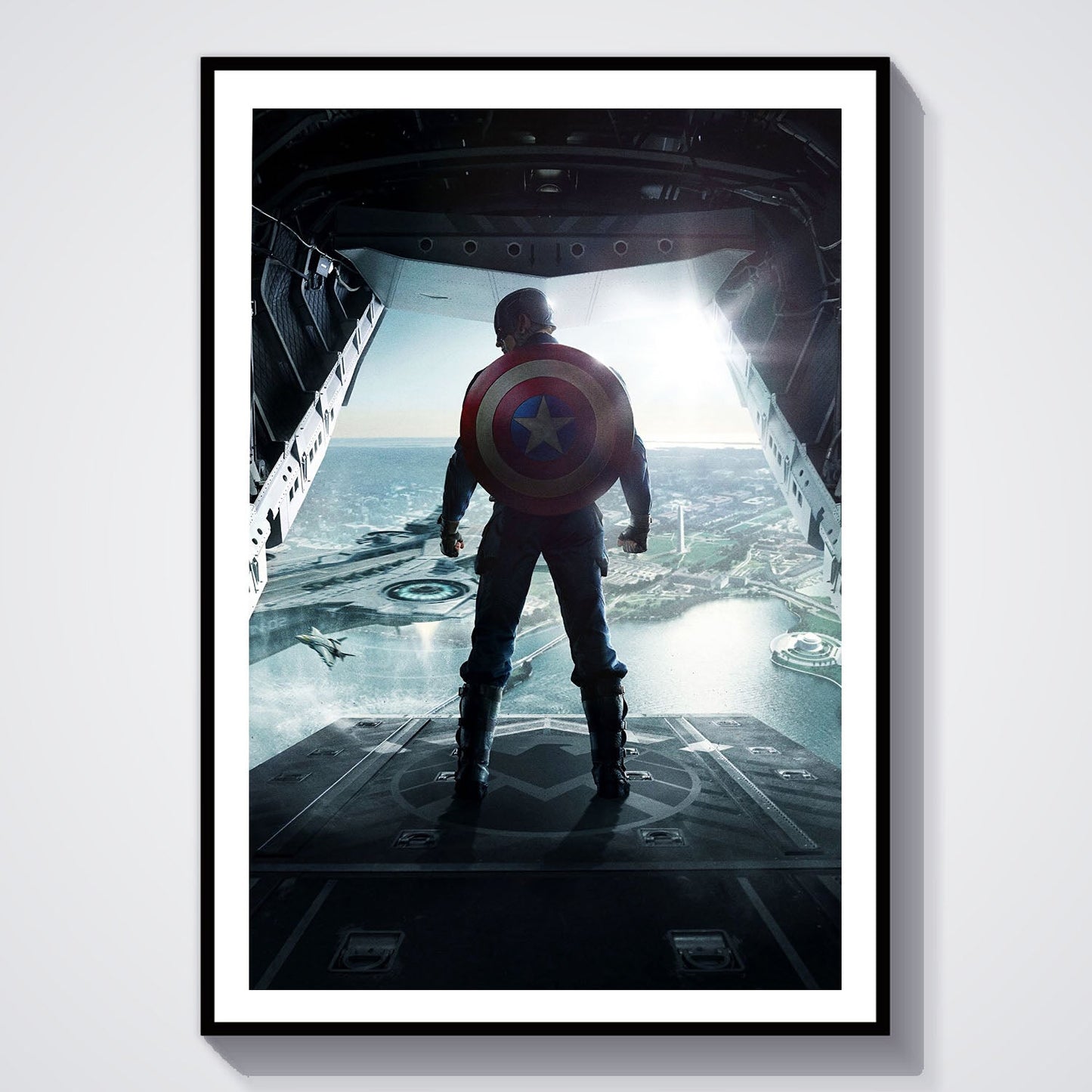 Flex Designs Poster Captain America The Winter Soldier Textless 8 x 10" Home Goods - Movie 2014 Movie Poster