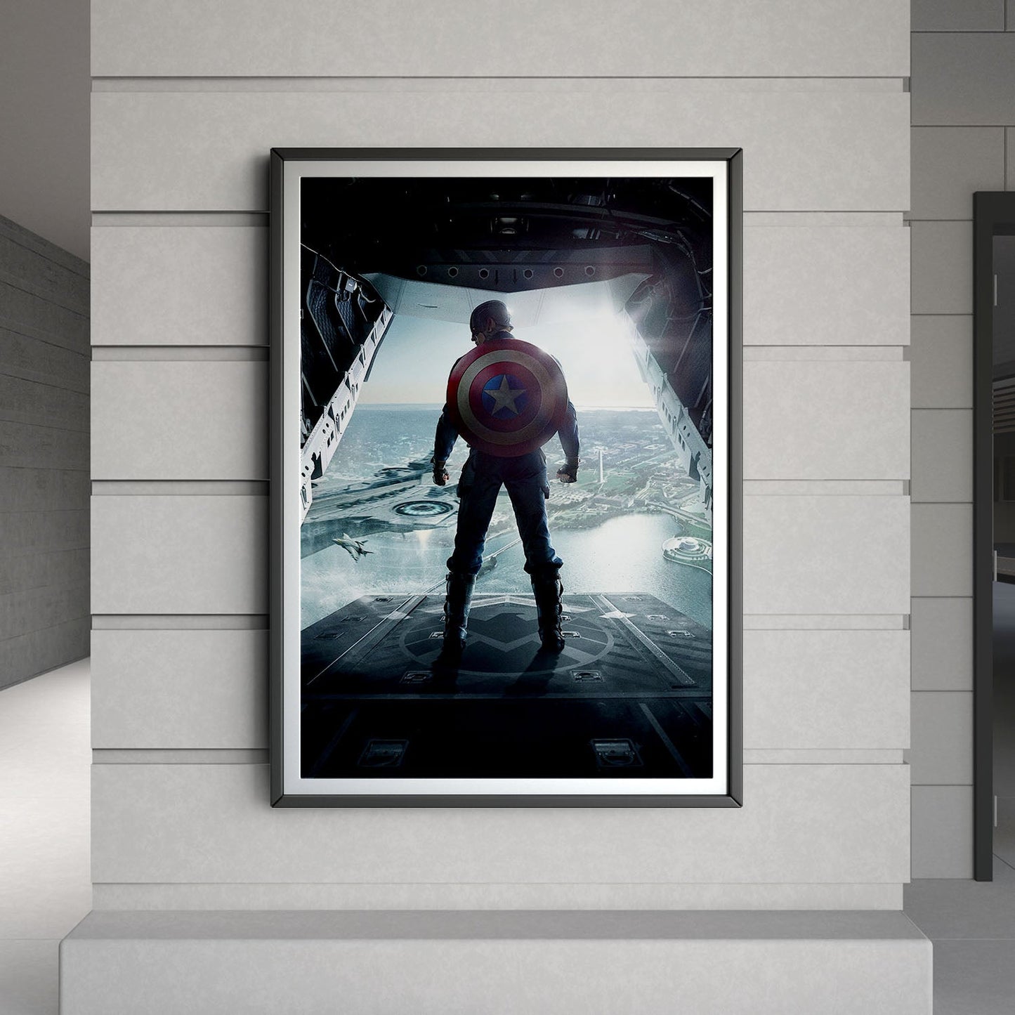 Flex Designs Poster Captain America The Winter Soldier Textless 8 x 10" Home Goods - Movie 2014 Movie Poster