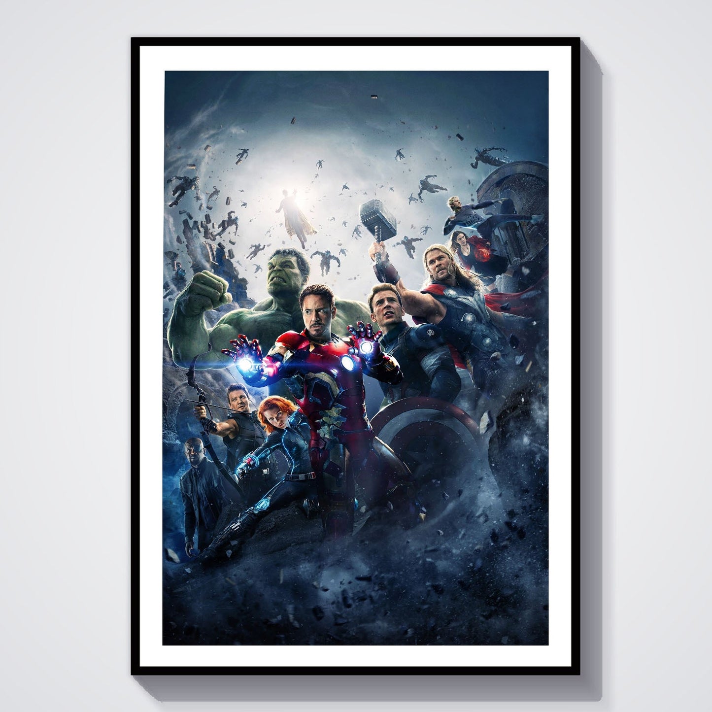 Flex Designs Poster Avengers Age of Ultron Textless 8 x 10" Home Goods - Movie 2015 Movie Poster