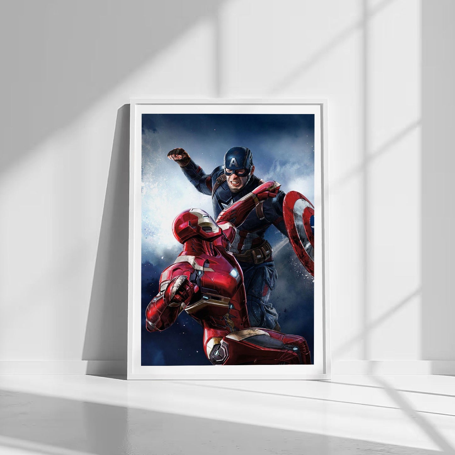 Flex Designs Poster Captain America Civil War Textless 8 x 10" Home Goods - Movie 2016 Movie Poster