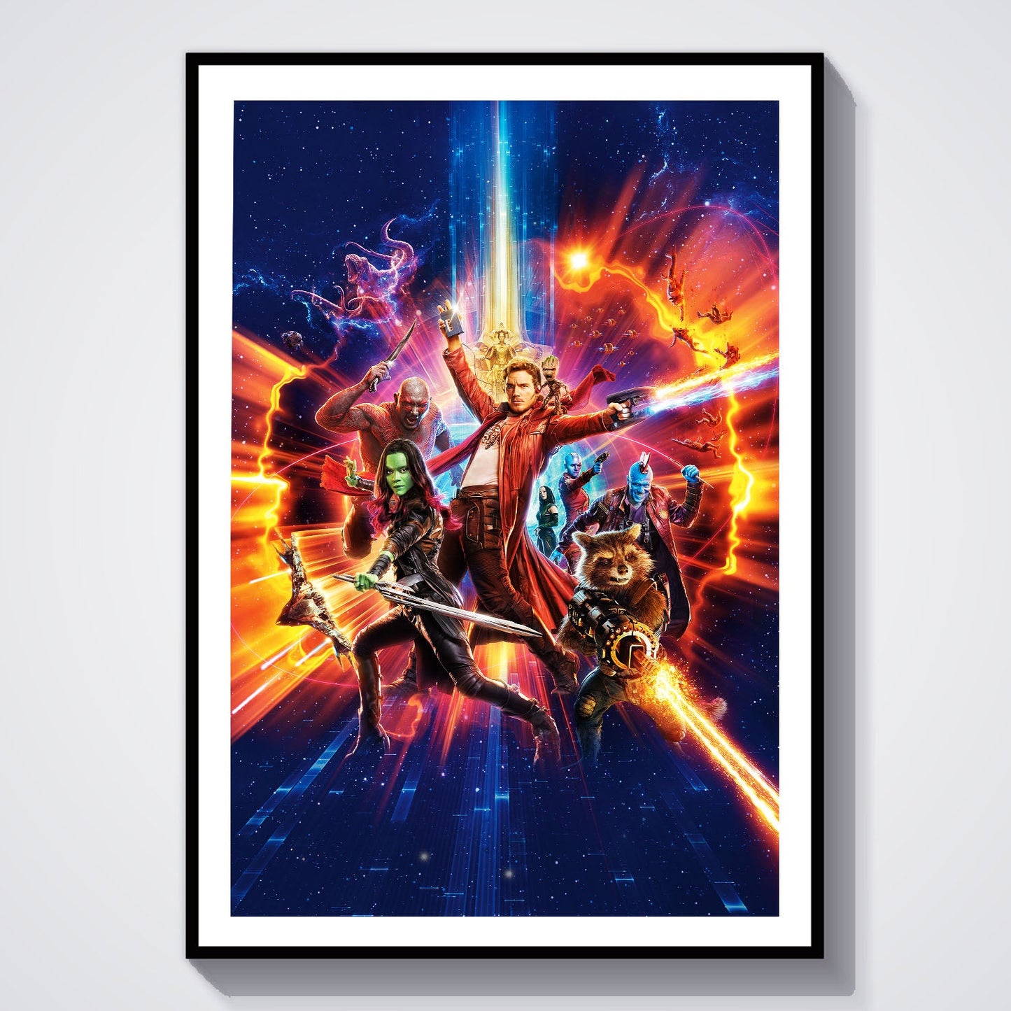 Flex Designs Poster Guardians of the Galaxy Vol 2 Textless 8 x 10" Home Goods - Movie 2017 Movie Poster