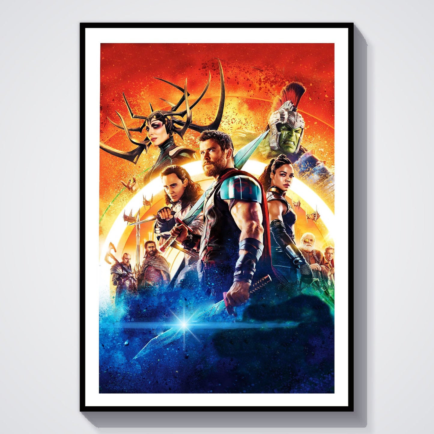 Flex Designs Poster Thor Ragnarok Textless 8 x 10" Home Goods - Movie 2017 Movie Poster