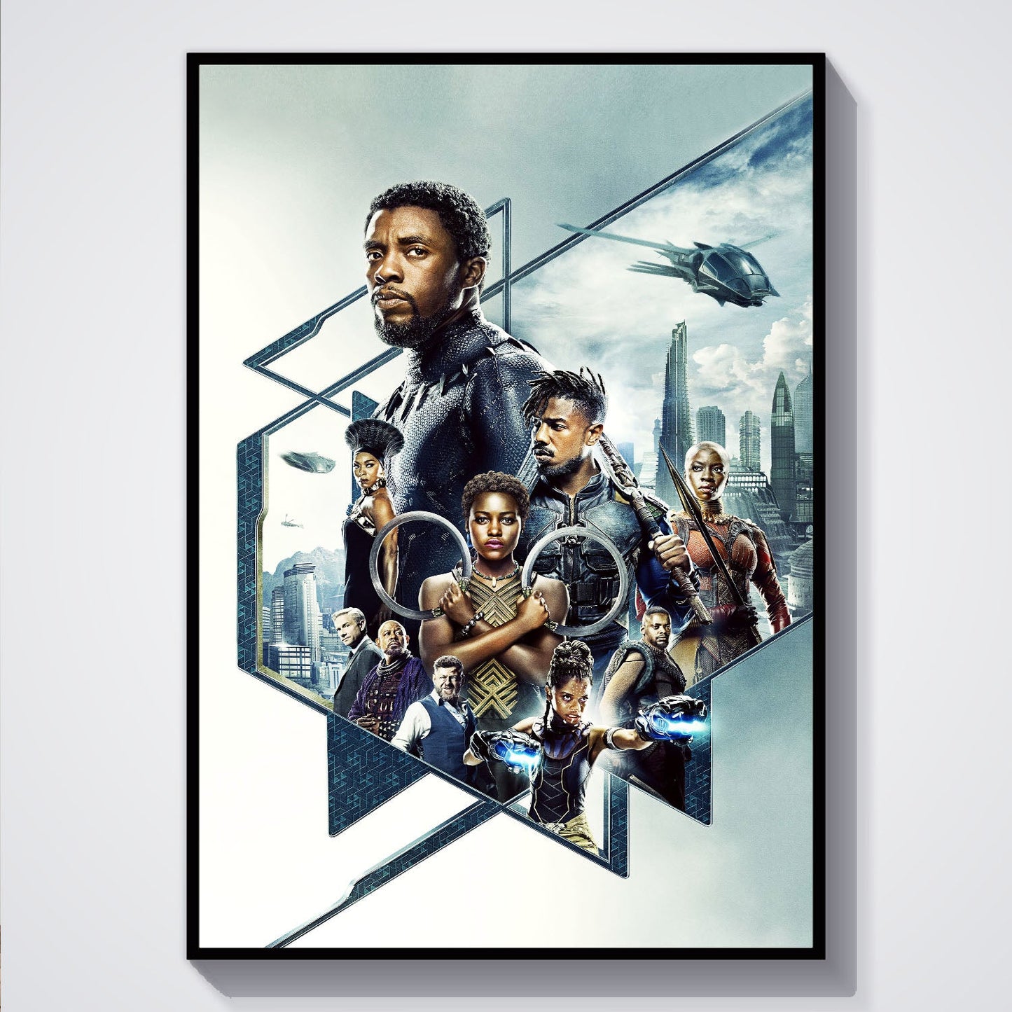 Flex Designs Poster Black Panther Textless 5 x 7" Home Goods - Movie 2018 Movie Poster