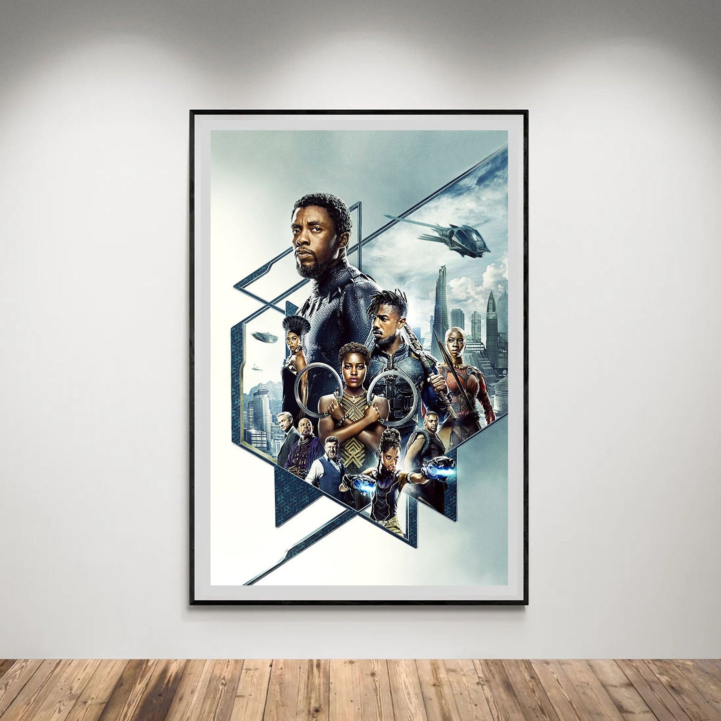Flex Designs Poster Black Panther Textless 5 x 7" Home Goods - Movie 2018 Movie Poster