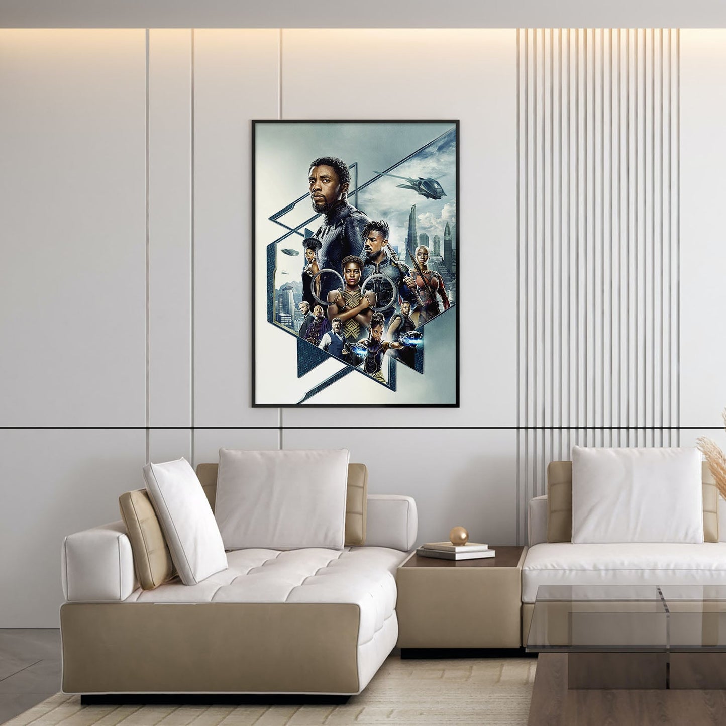Flex Designs Poster Black Panther Textless 5 x 7" Home Goods - Movie 2018 Movie Poster