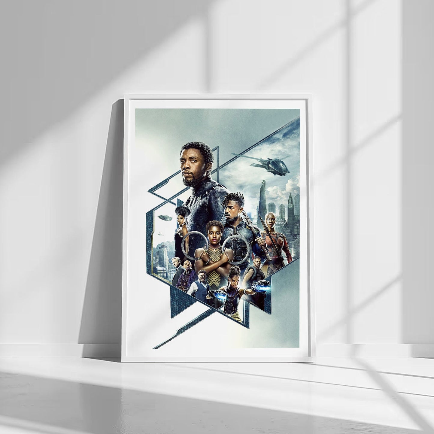 Flex Designs Poster Black Panther Textless 8 x 10" Home Goods - Movie 2018 Movie Poster
