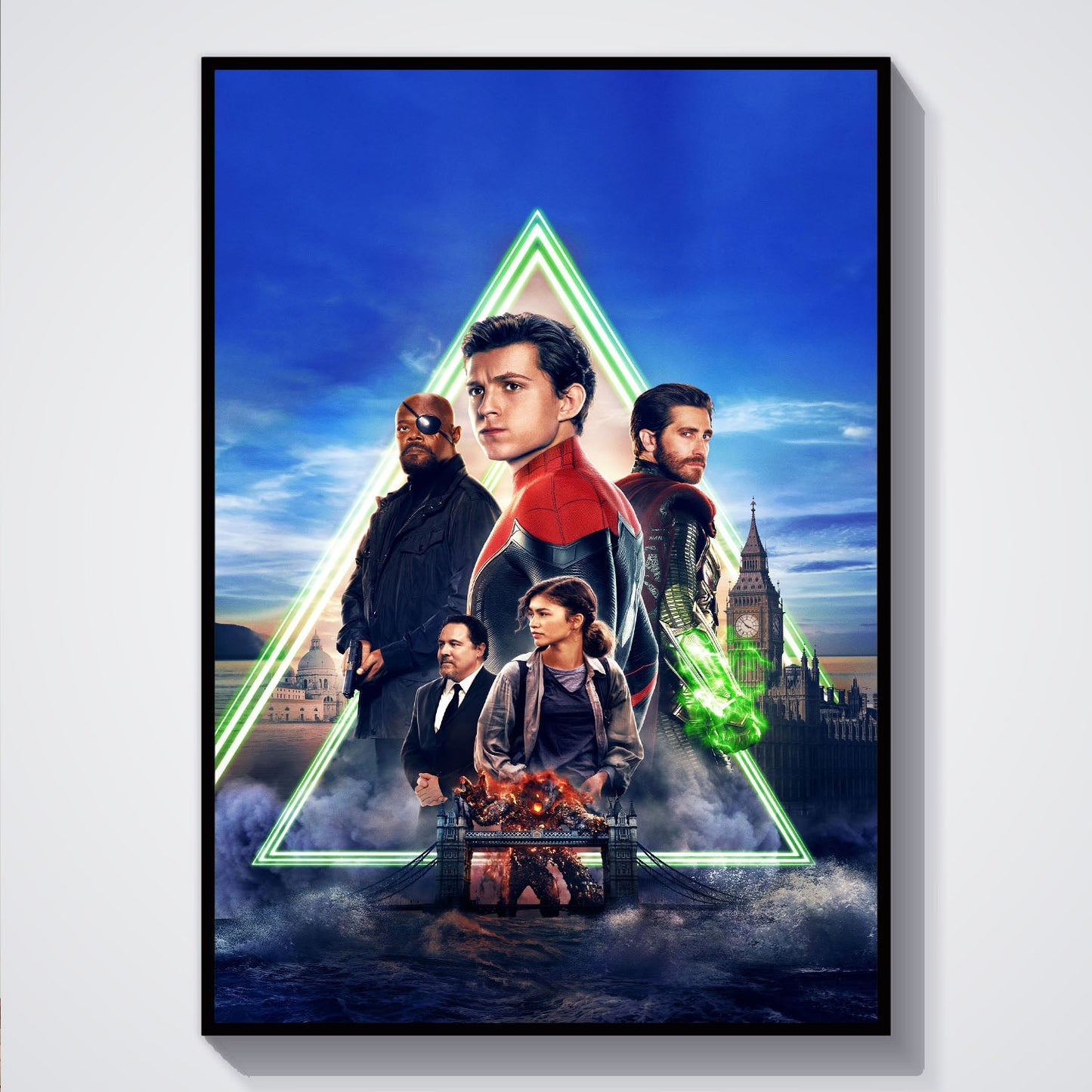 Flex Designs Poster Spider-Man Far From Home Textless 5 x 7" Home Goods - Movie 2019 Movie Poster