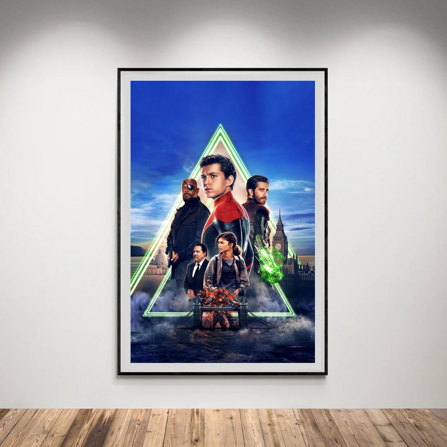 Flex Designs Poster Spider-Man Far From Home Textless 5 x 7" Home Goods - Movie 2019 Movie Poster