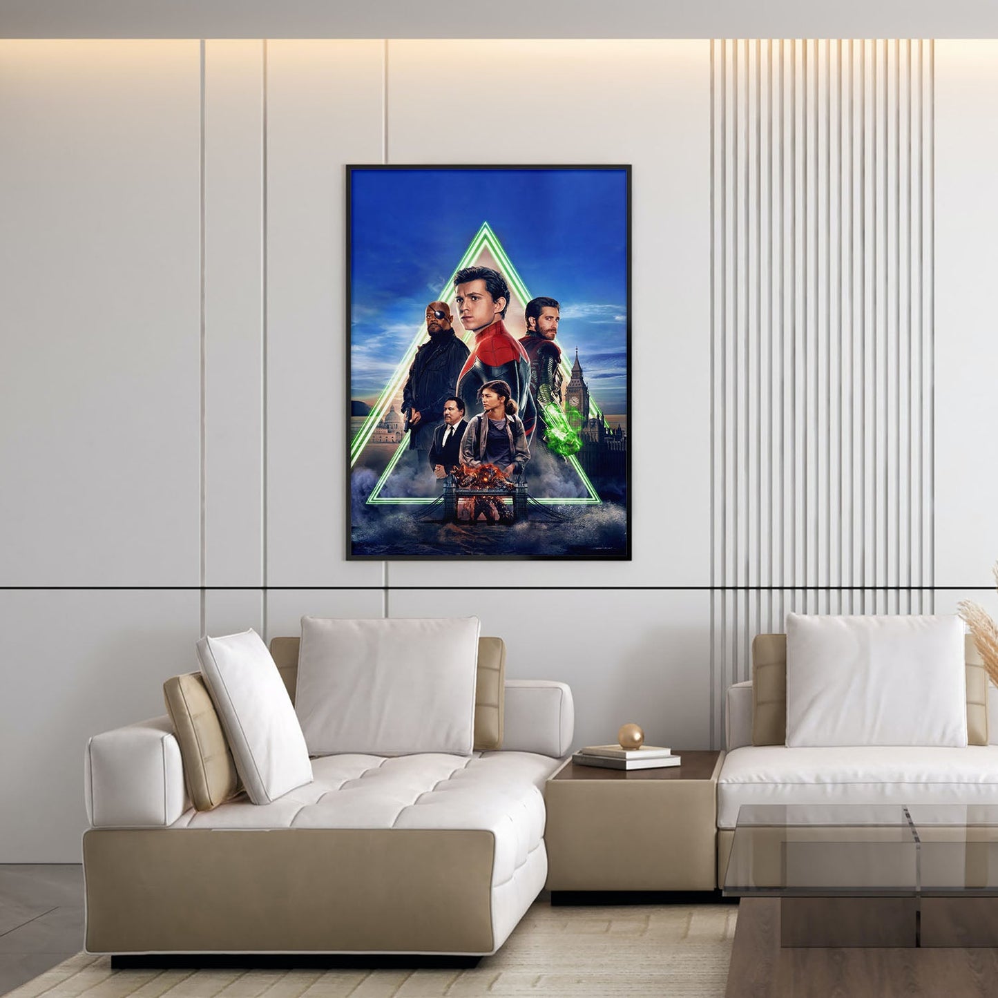 Flex Designs Poster Spider-Man Far From Home Textless 5 x 7" Home Goods - Movie 2019 Movie Poster