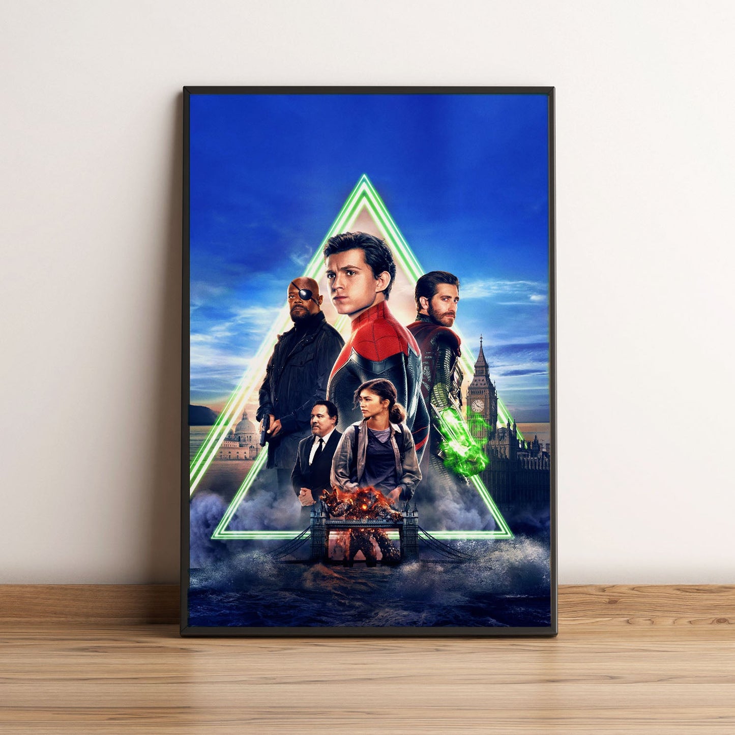 Flex Designs Poster Spider-Man Far From Home Textless 5 x 7" Home Goods - Movie 2019 Movie Poster