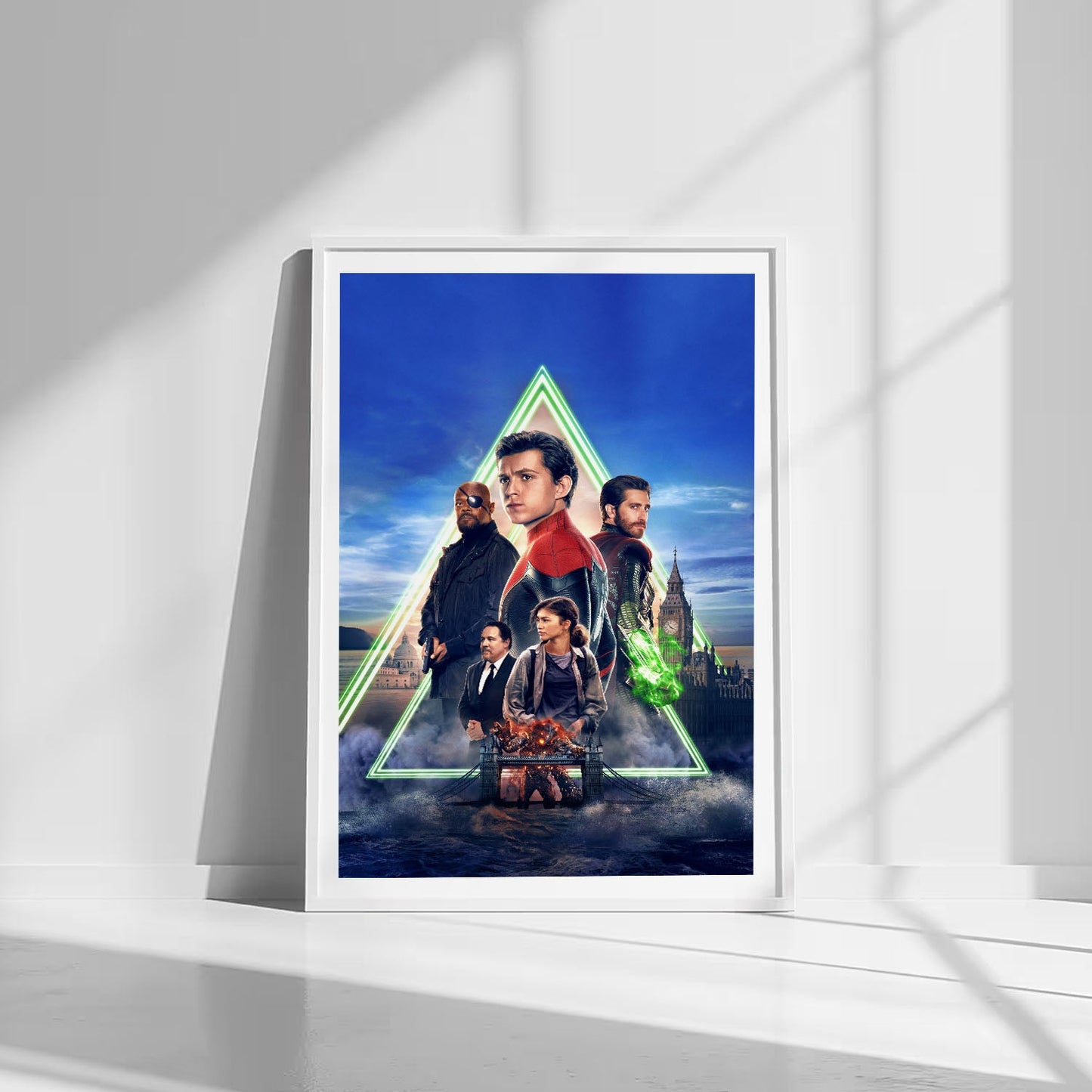 Flex Designs Poster Spider-Man Far From Home Textless 8 x 10" Home Goods - Movie 2019 Movie Poster