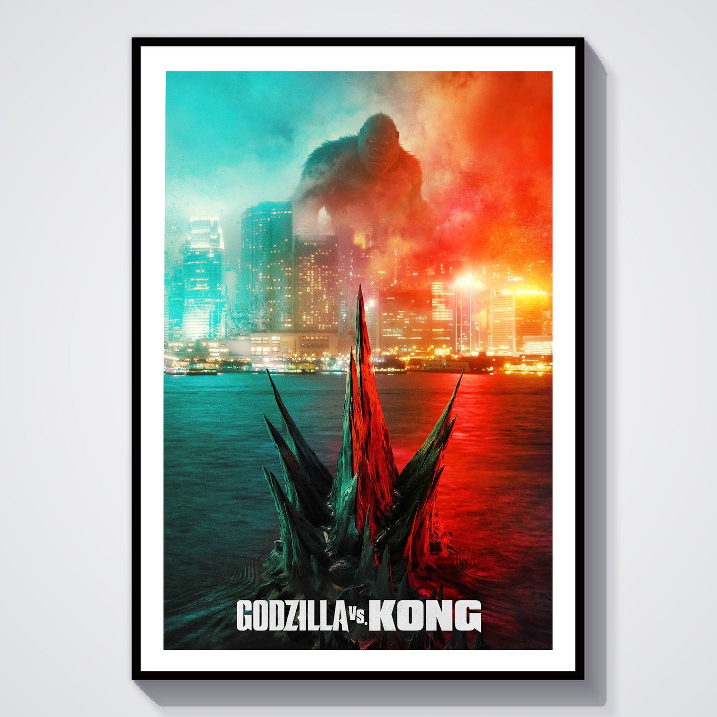 Flex Designs Poster Godzilla vs Kong 8 x 10" Home Goods - Movie 2021 Movie Poster