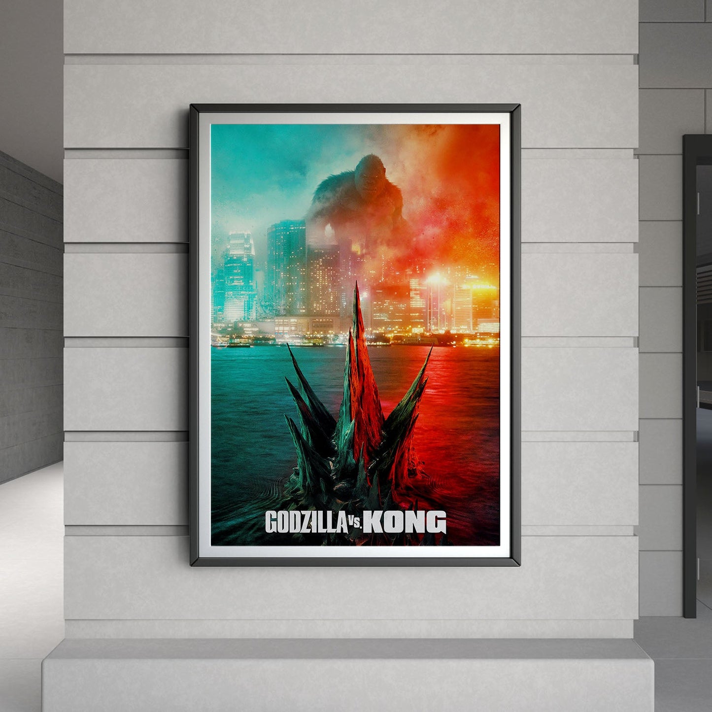 Flex Designs Poster Godzilla vs Kong 8 x 10" Home Goods - Movie 2021 Movie Poster