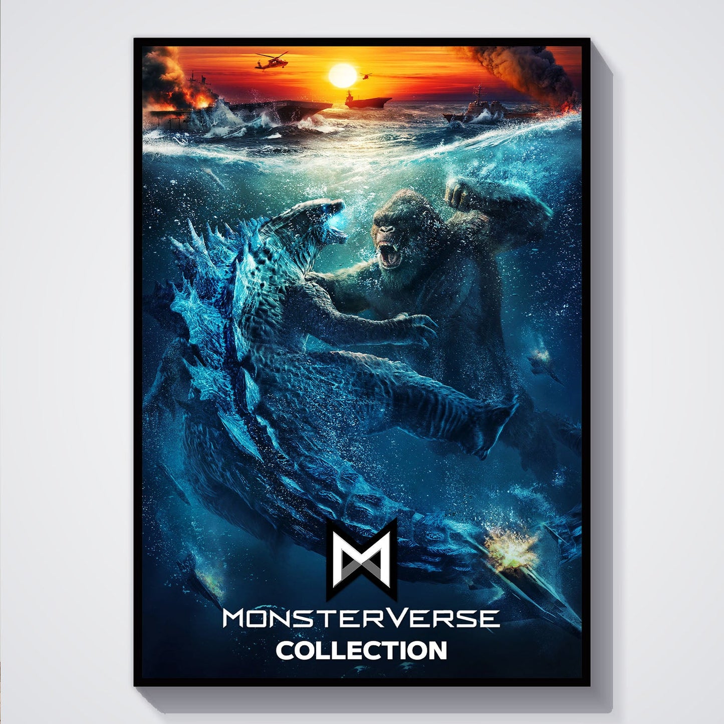 Flex Designs Poster Godzilla vs Kong Monsterverse 5 x 7" Home Goods - Movie 2021 Movie Poster