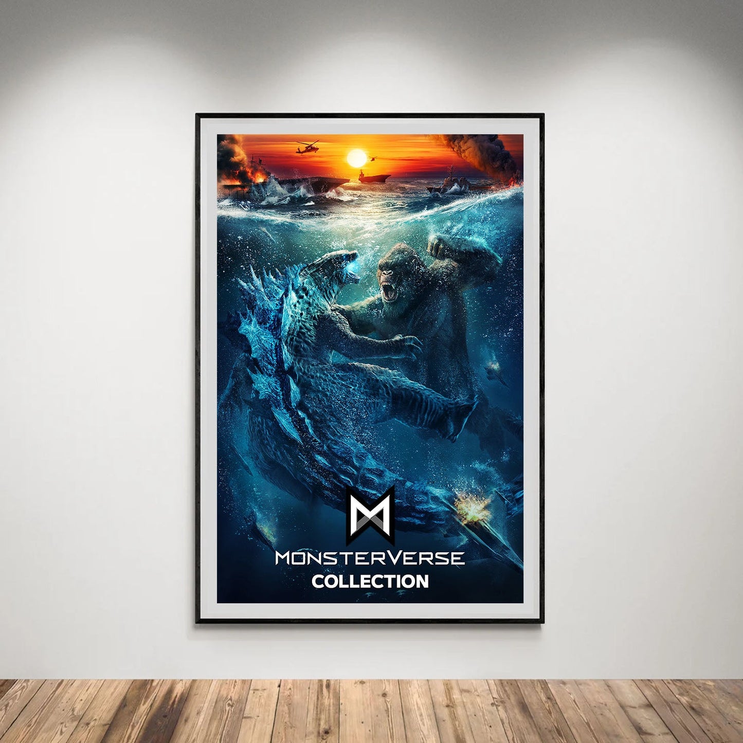 Flex Designs Poster Godzilla vs Kong Monsterverse 5 x 7" Home Goods - Movie 2021 Movie Poster
