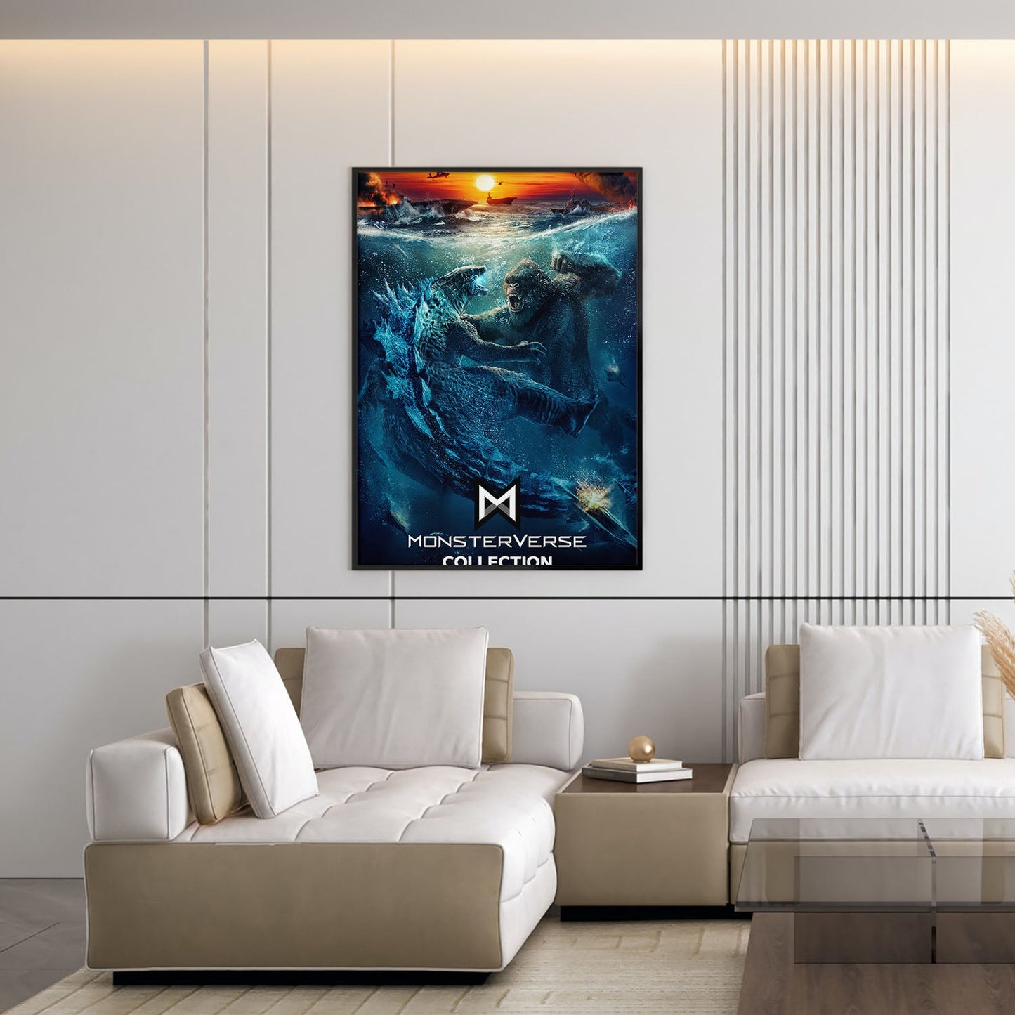 Flex Designs Poster Godzilla vs Kong Monsterverse 5 x 7" Home Goods - Movie 2021 Movie Poster