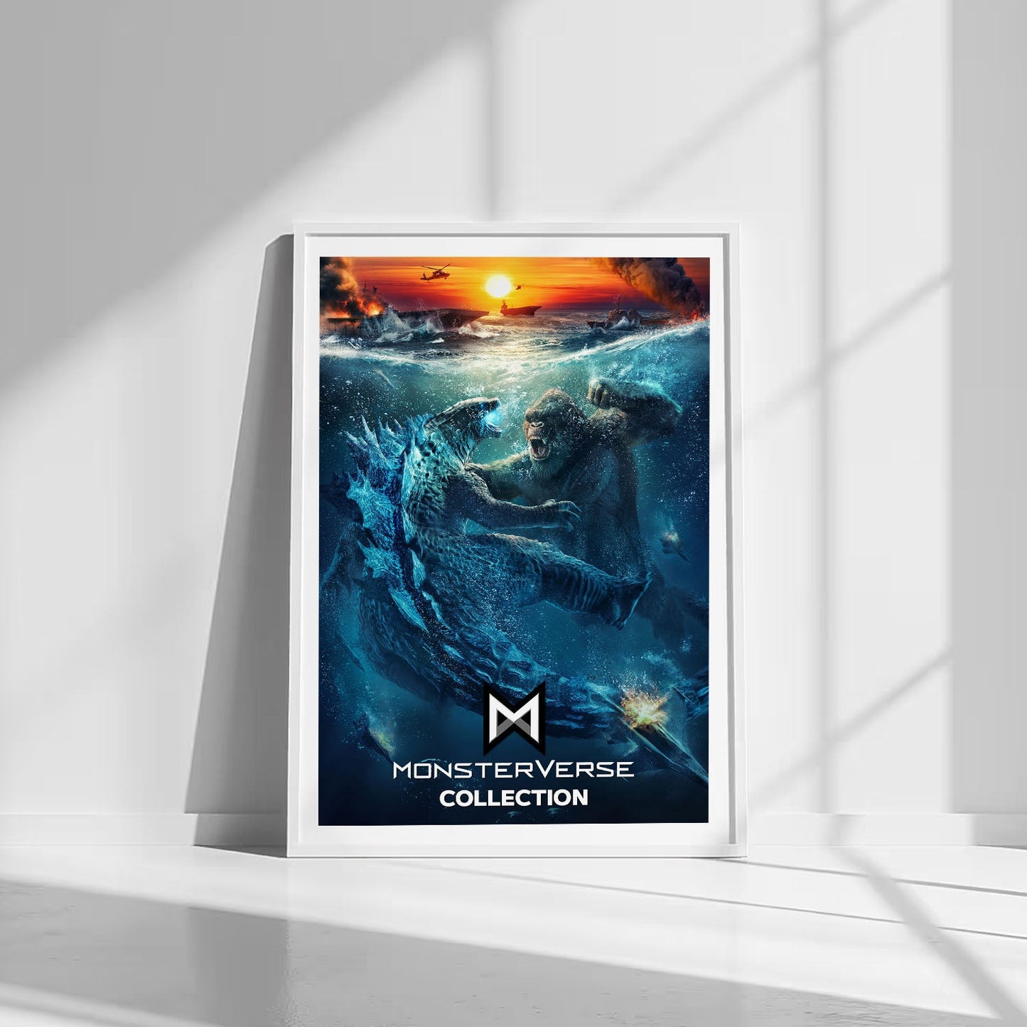 Flex Designs Poster Godzilla vs Kong Monsterverse 8 x 10" Home Goods - Movie 2021 Movie Poster