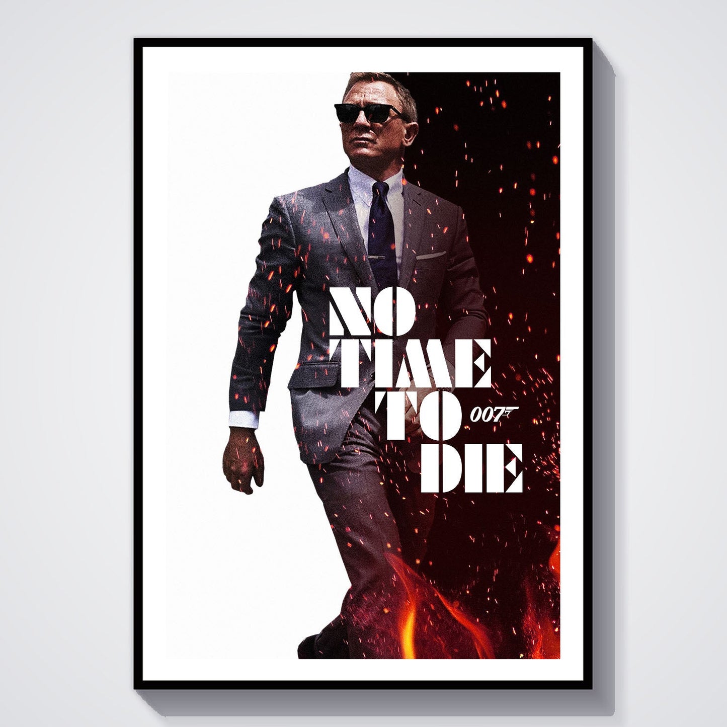 Flex Designs Poster No Time to Die Cinematic 8 x 10" Home Goods - Movie 2021 Movie Poster