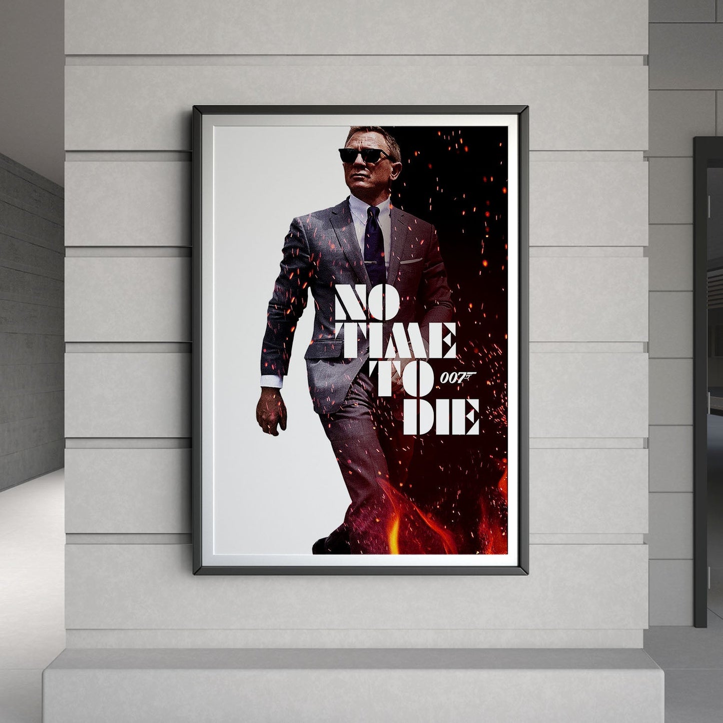 Flex Designs Poster No Time to Die Cinematic 8 x 10" Home Goods - Movie 2021 Movie Poster