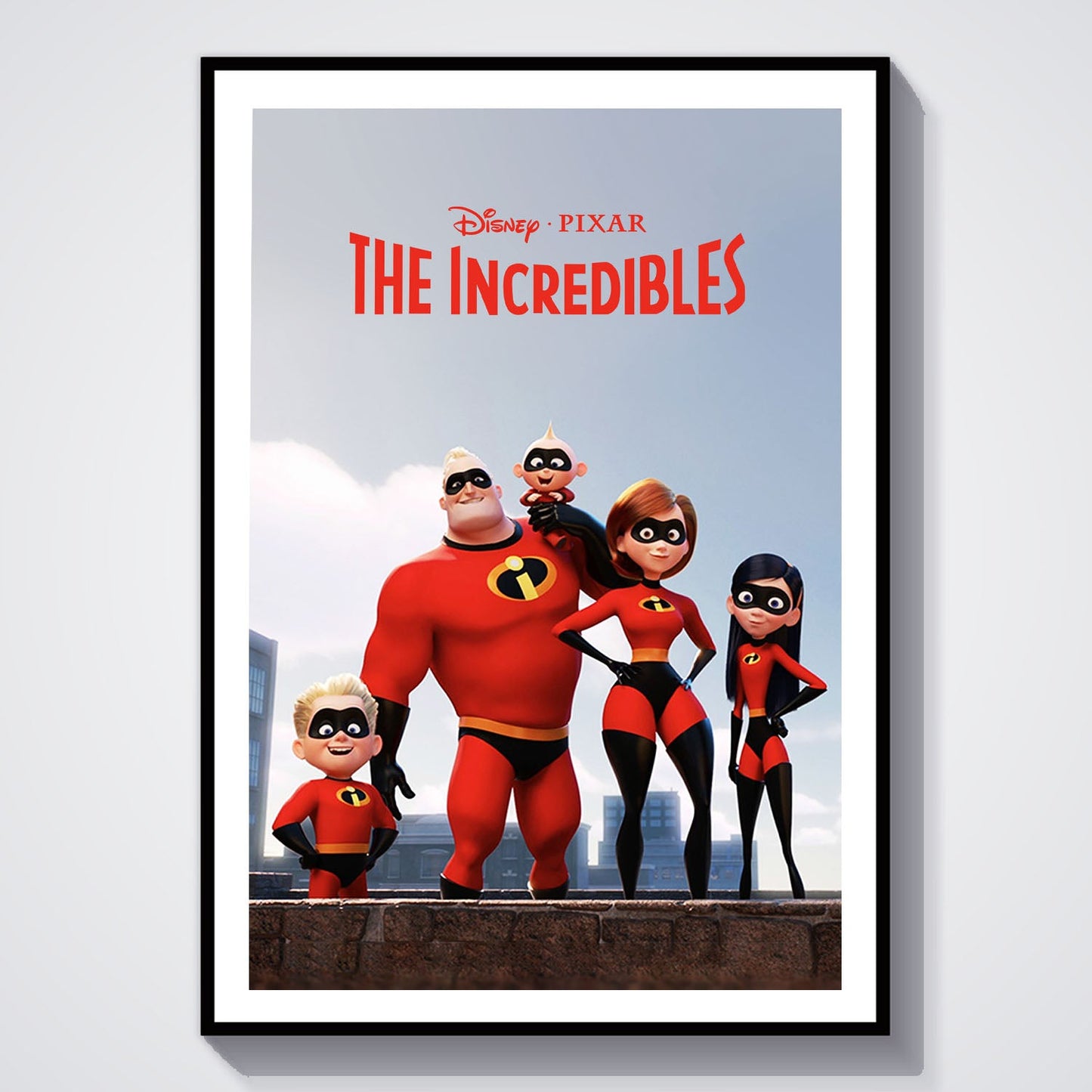 Flex Designs Poster The Incredibles 8 x 10" Home Goods - Movie 2004 Movie Poster