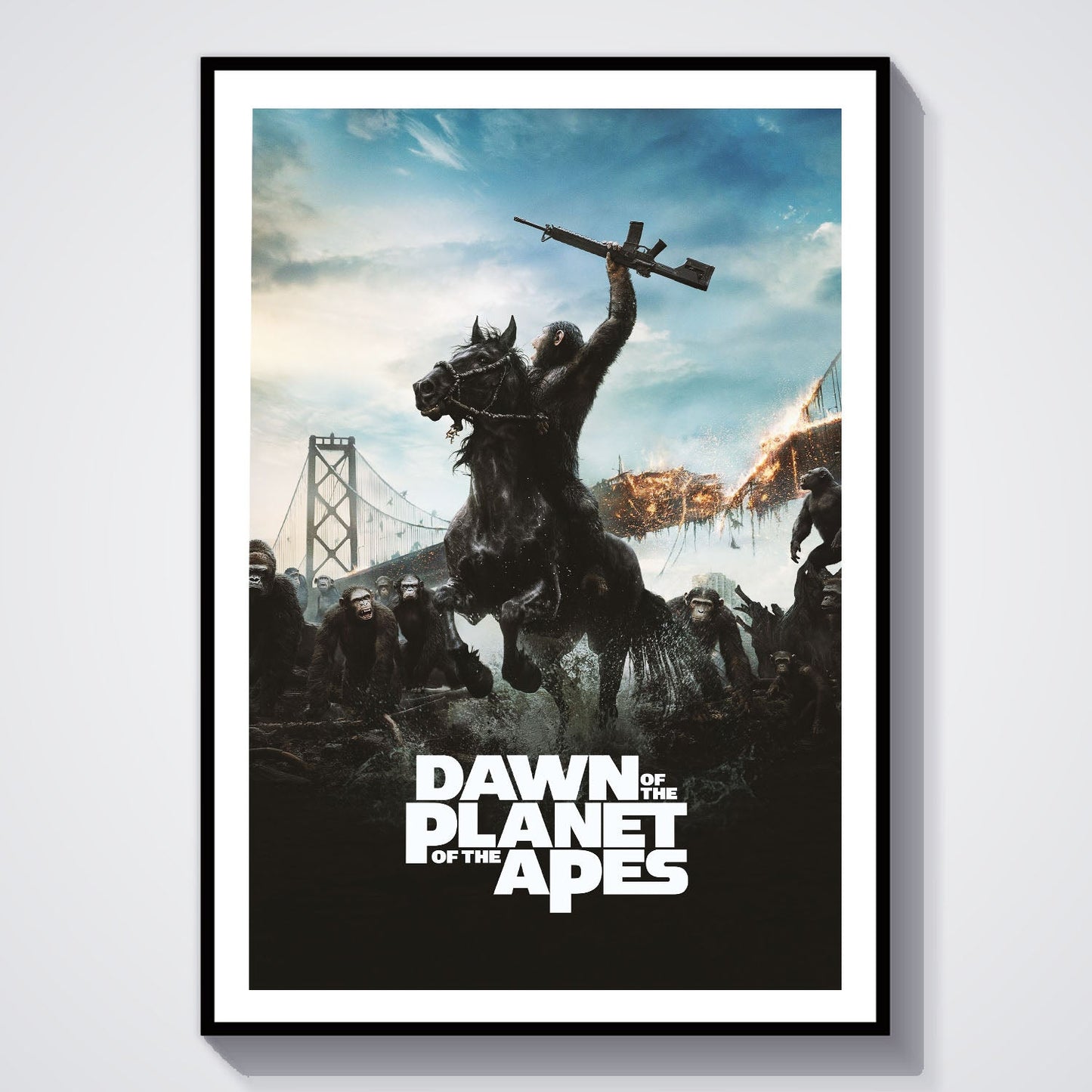 Flex Designs Poster Dawn of the Planet of the Apes 8 x 10" Home Goods - Movie 2014 Movie Poster