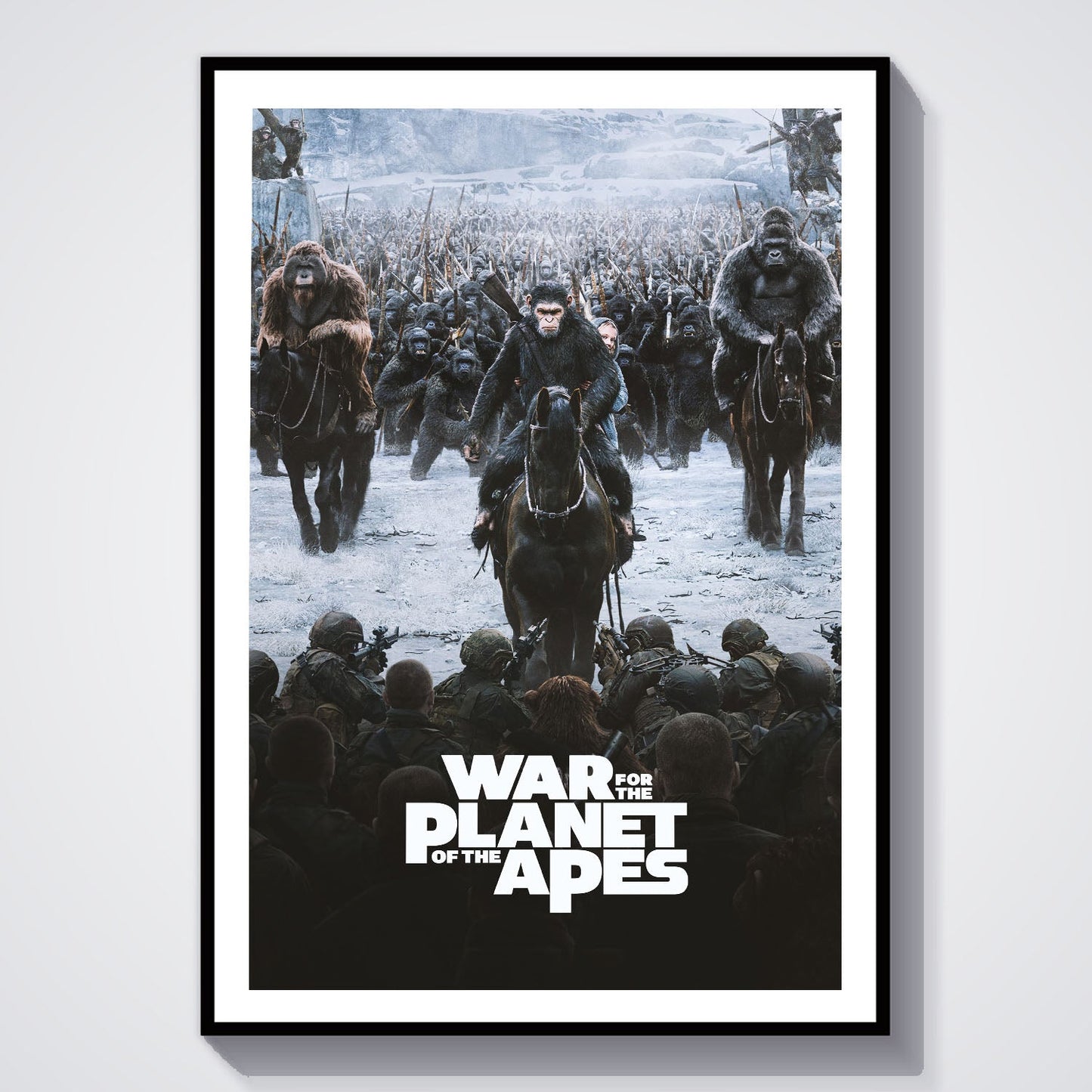 Flex Designs Poster War for the Planet of the Apes 8 x 10" Home Goods - Movie 2017 Movie Poster