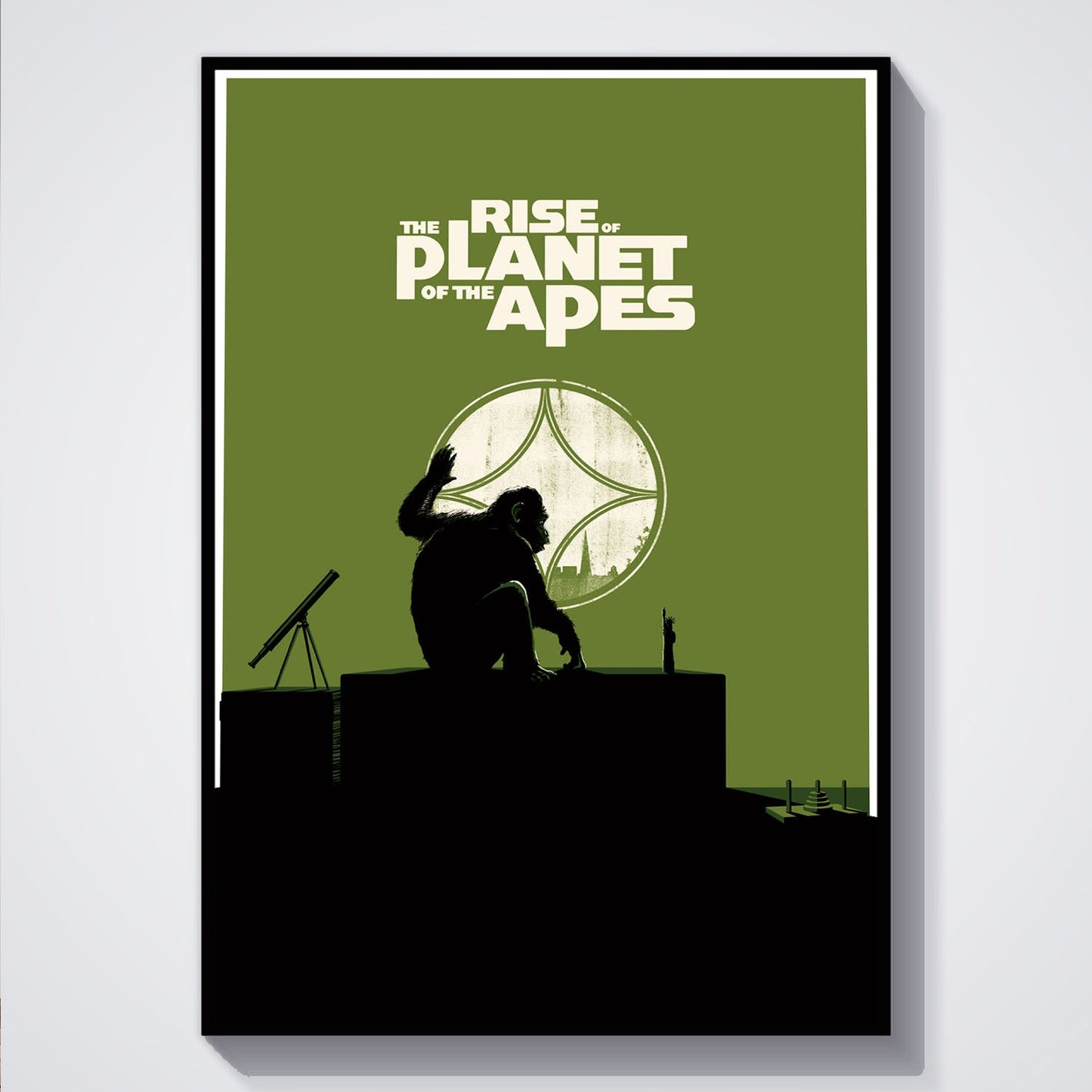 Flex Designs Poster Rise of the Planet of the Apes Minimalist 5 x 7" Home Goods - Movie 2011 Movie Poster