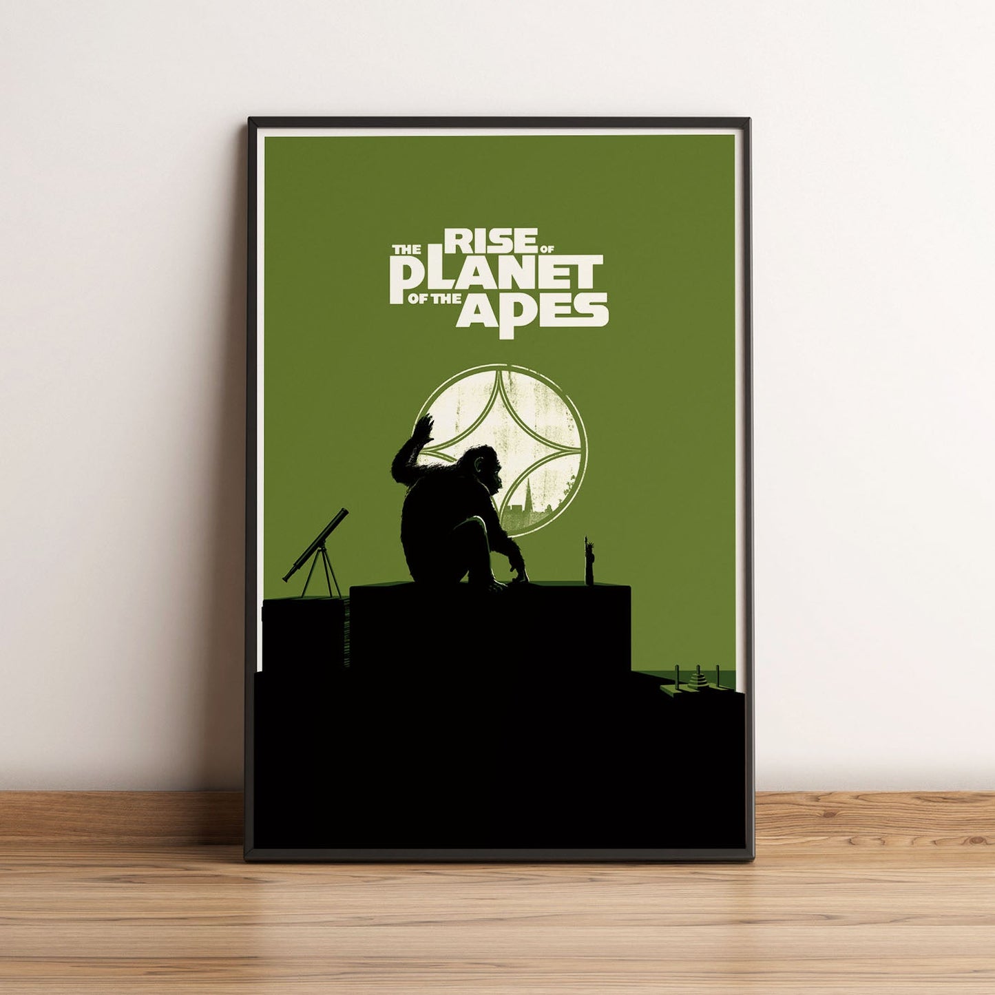 Flex Designs Poster Rise of the Planet of the Apes Minimalist 5 x 7" Home Goods - Movie 2011 Movie Poster