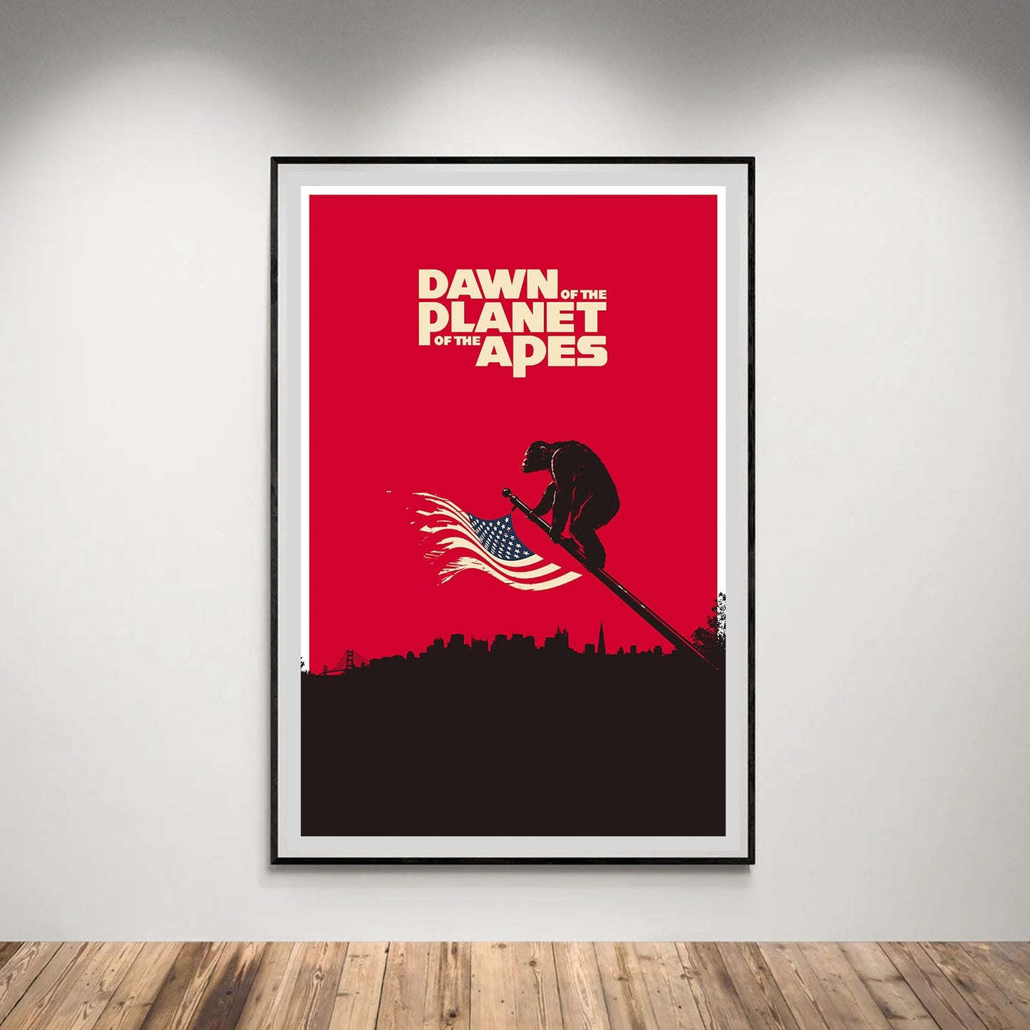 Flex Designs Poster Dawn of the Planet of the Apes Minimalist 5 x 7" Home Goods - Movie 2014 Movie Poster